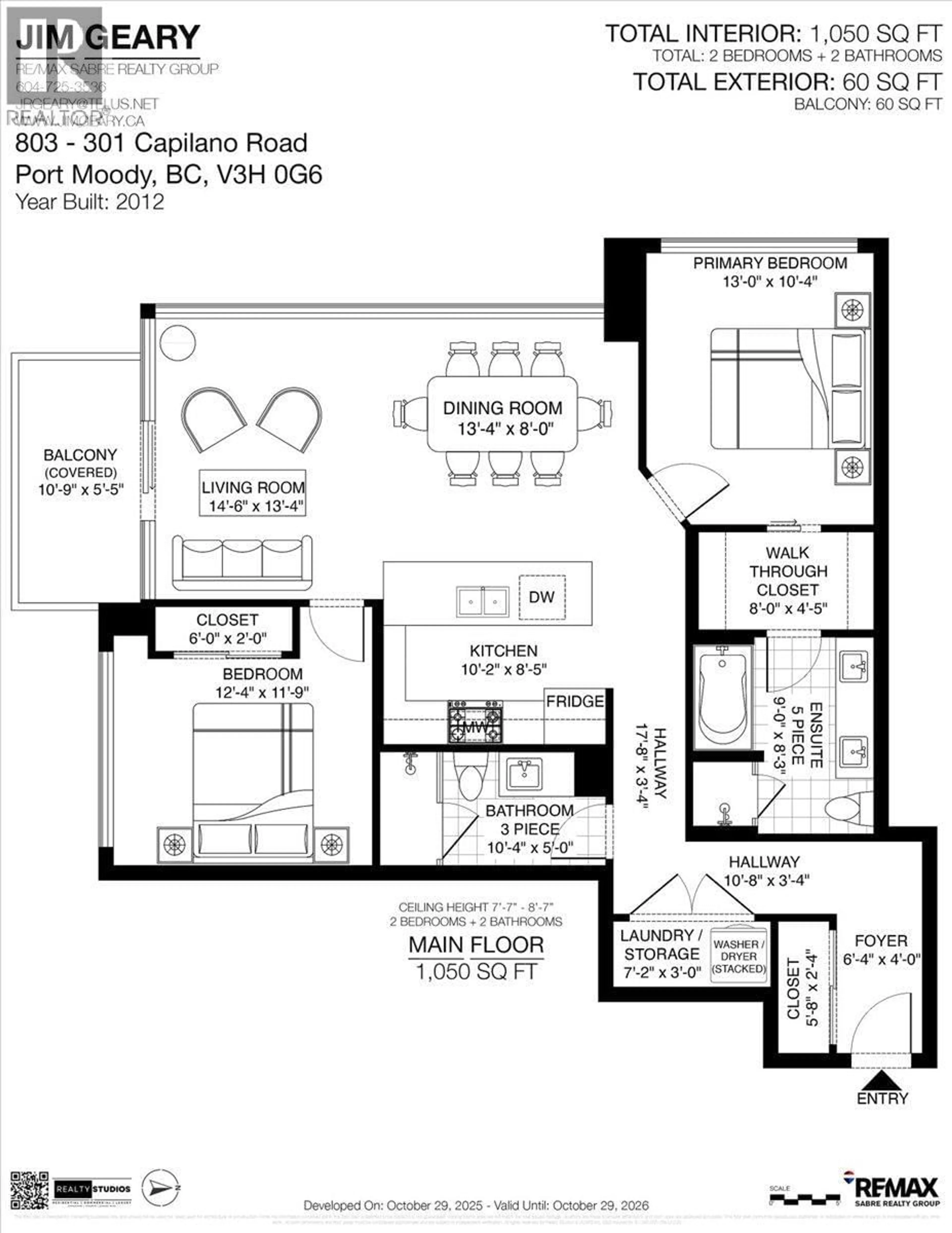 Floor plan for 803 - 301 CAPILANO ROAD, Port Moody British Columbia V3H0G6