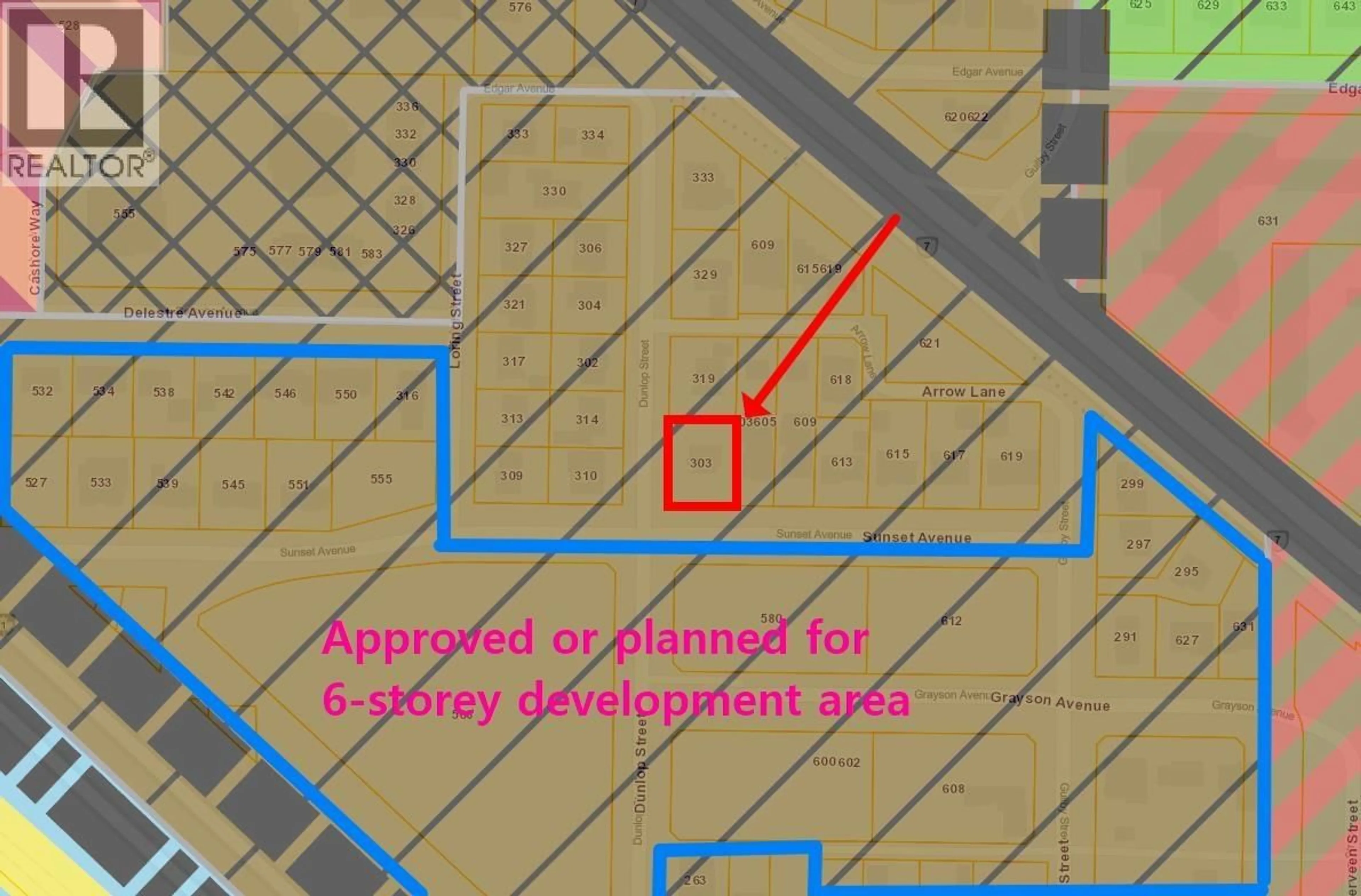 Picture of a map for 303 DUNLOP STREET, Coquitlam British Columbia V3K3X3