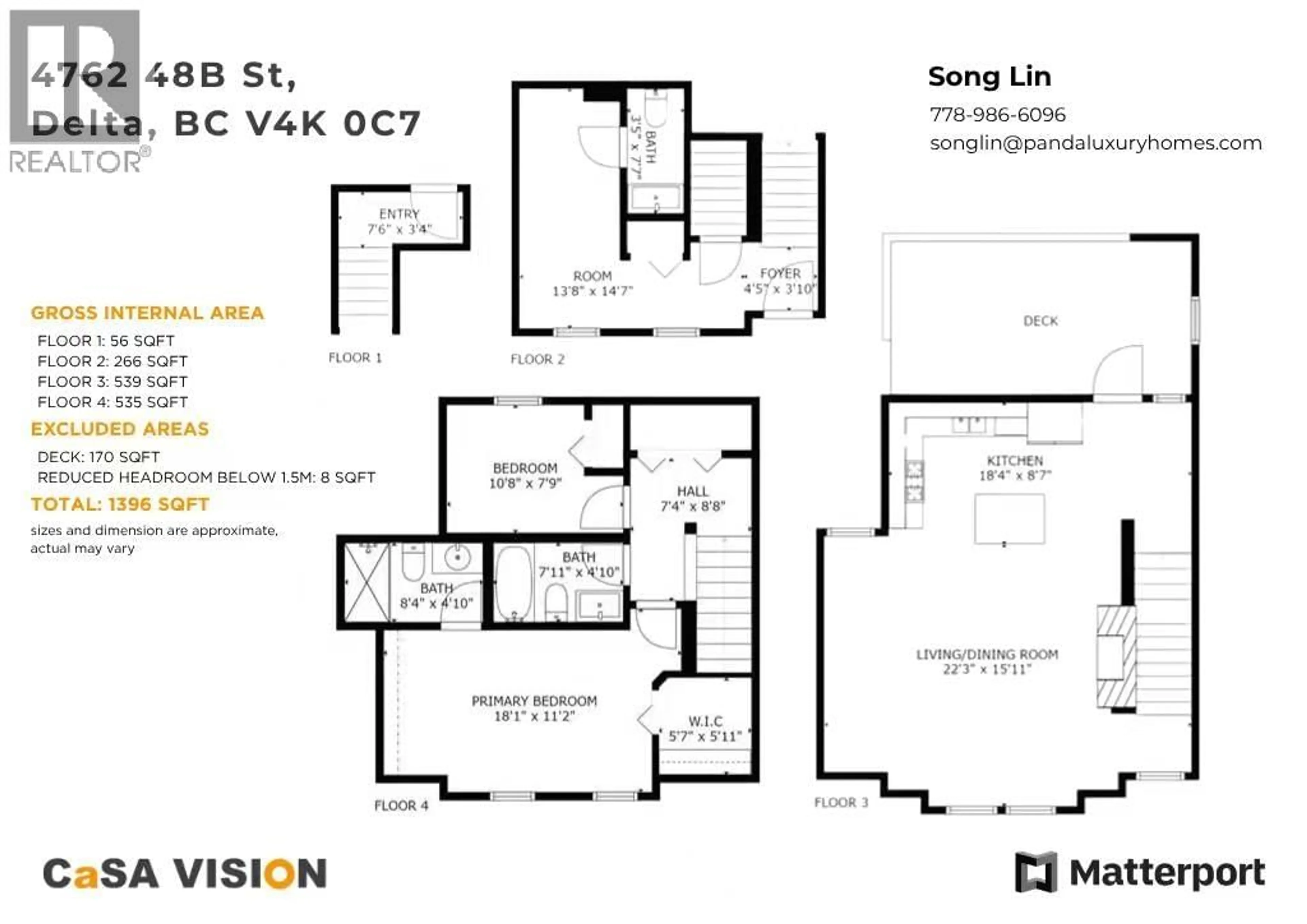 Floor plan for 4762 48B STREET, Ladner British Columbia V4K0C7
