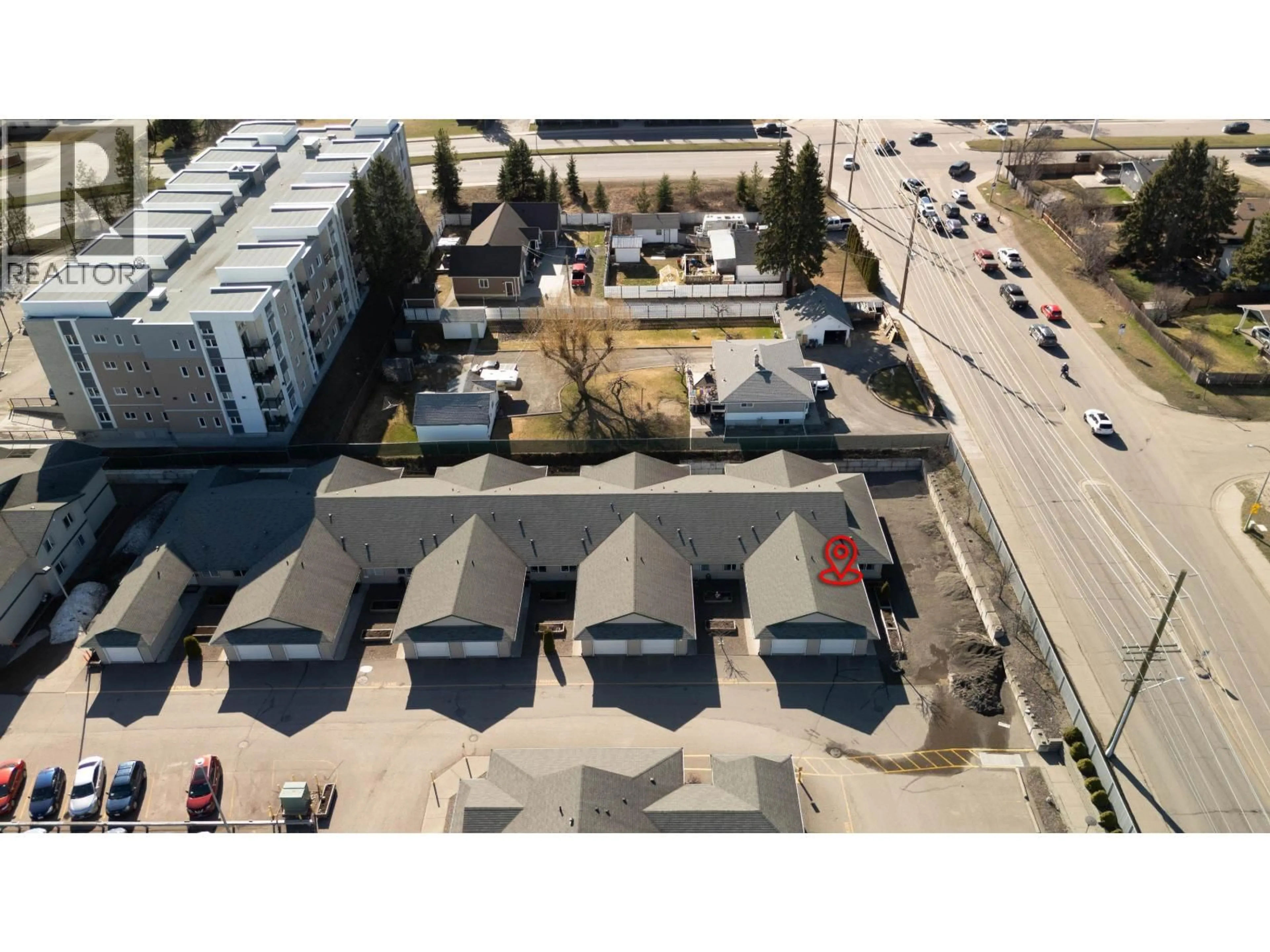 A pic from outside/outdoor area/front of a property/back of a property/a pic from drone, street for 409 - 2911 FERRY AVENUE, Prince George British Columbia V2N1L3