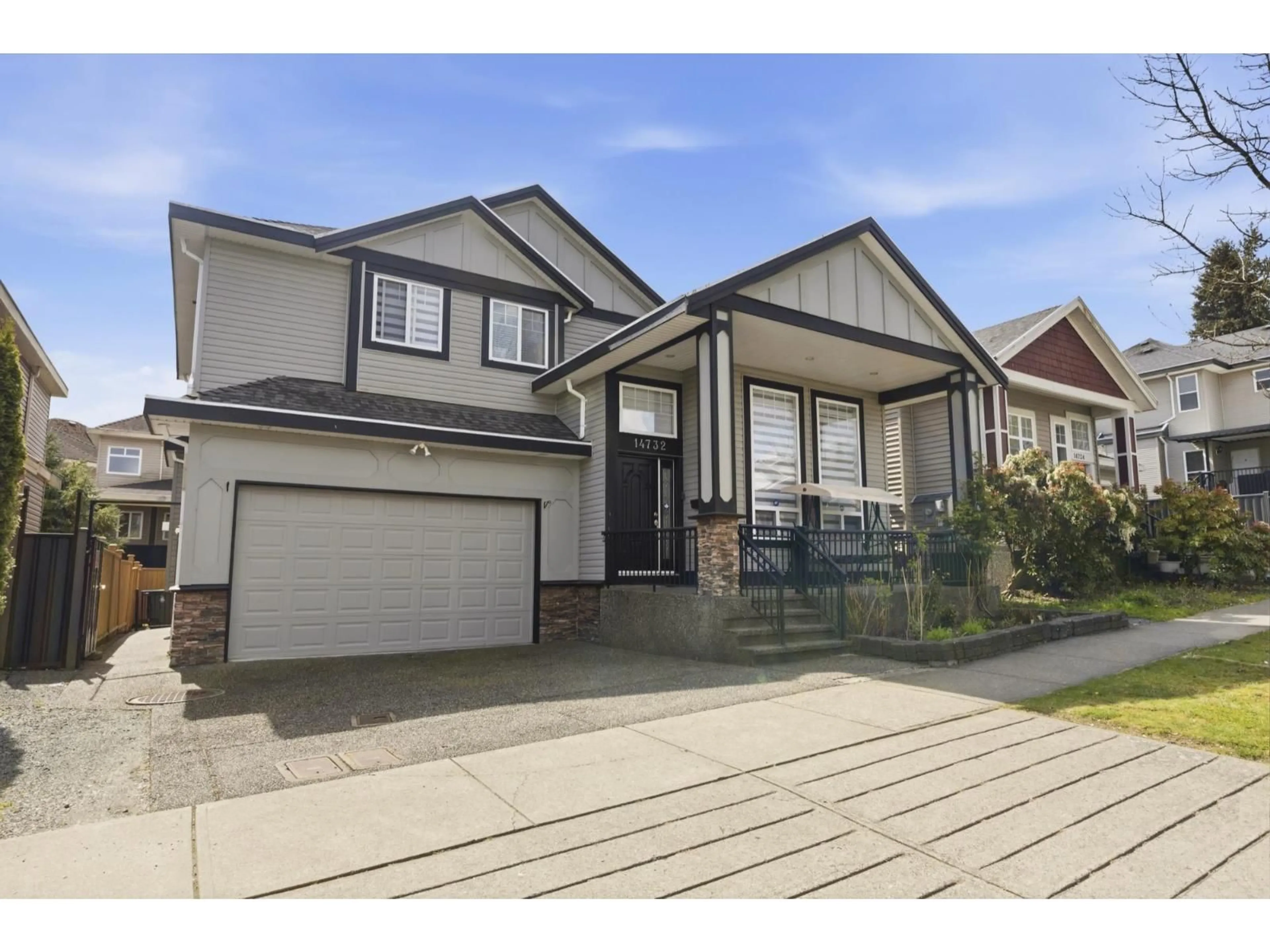 Home with vinyl exterior material, street for 14732 71A AVENUE, Surrey British Columbia V3S4P7