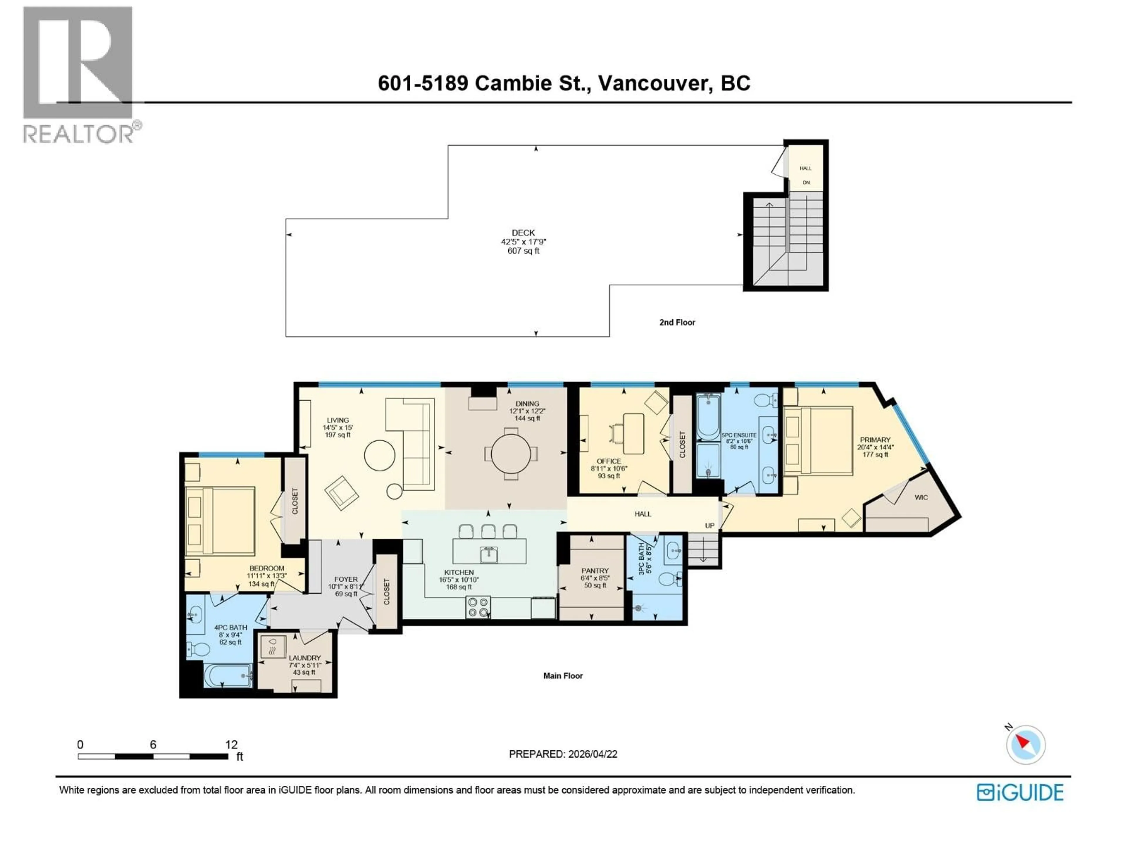 Floor plan for 601 - 5189 CAMBIE STREET, Vancouver British Columbia V5Z2Z6