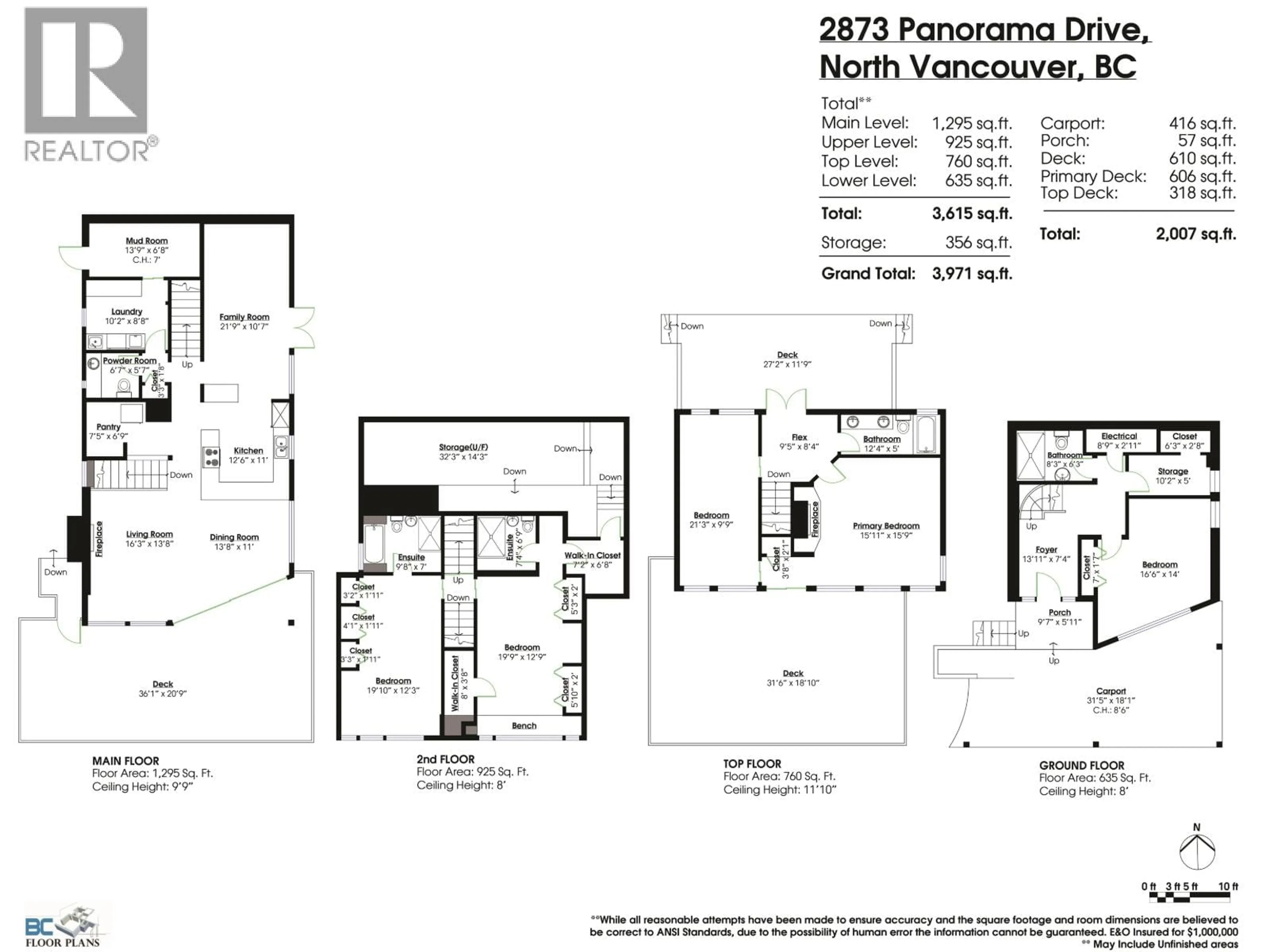 Floor plan for 2873 PANORAMA DRIVE, North Vancouver British Columbia V7G1V7