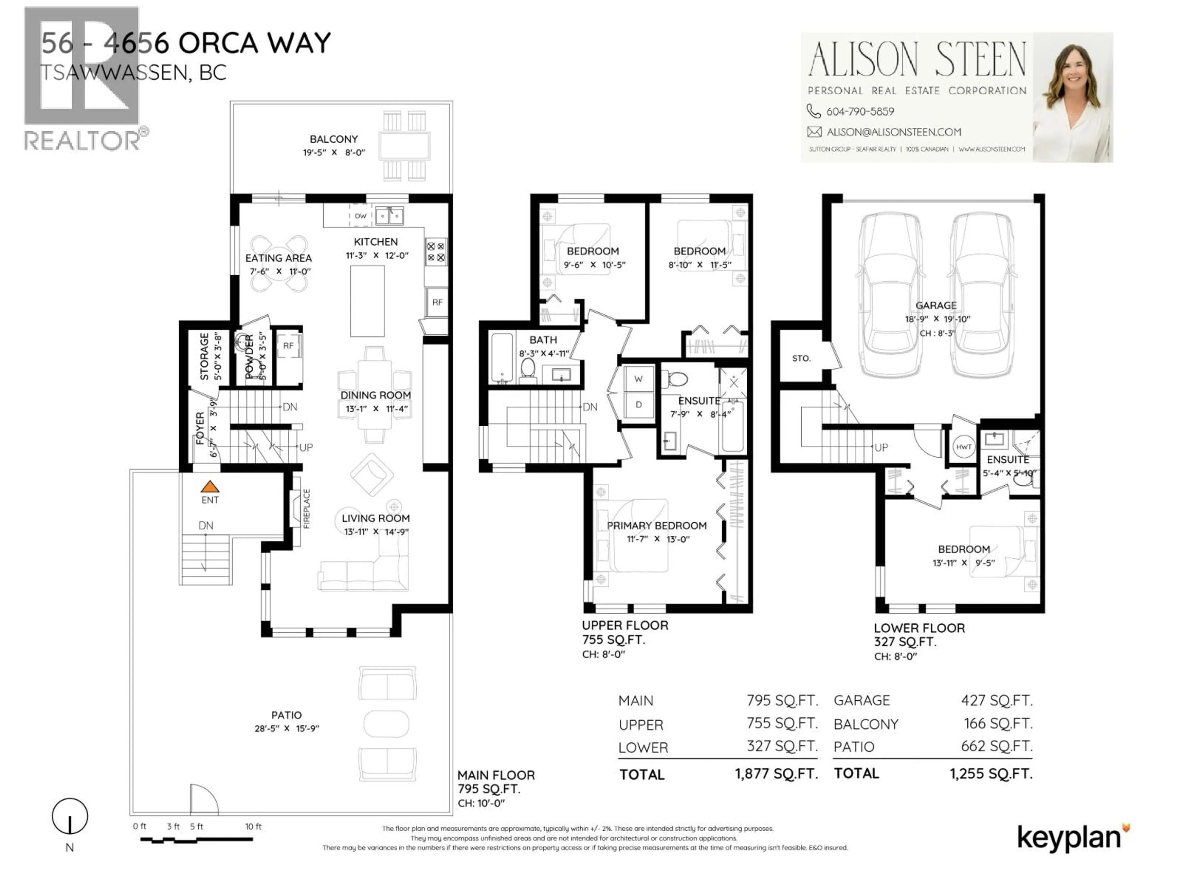Floor plan for 56 - 4656 ORCA WAY, Delta British Columbia V4M0C9