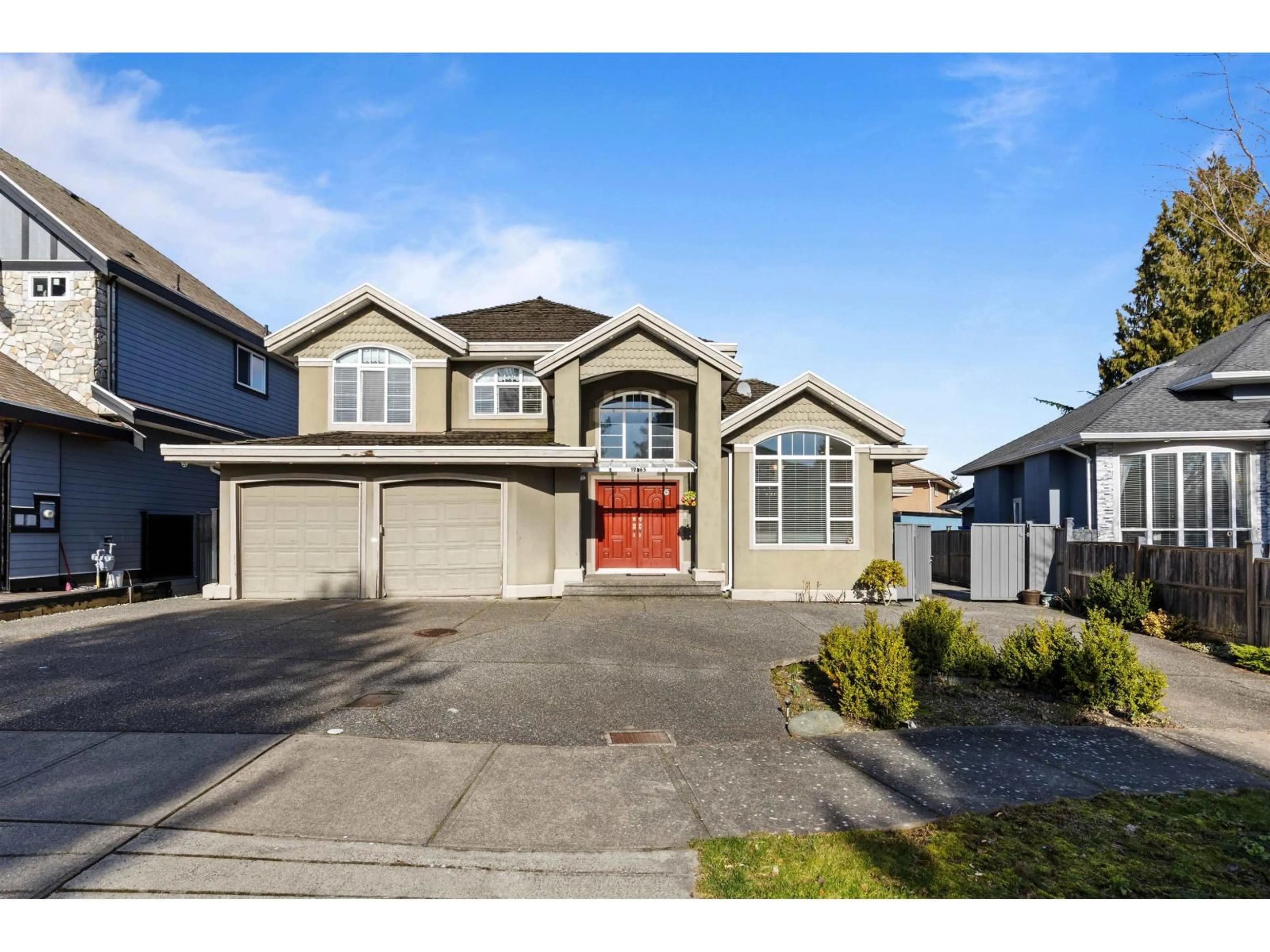 Home with vinyl exterior material, street for 12865 63A AVENUE, Surrey British Columbia V3X3S9