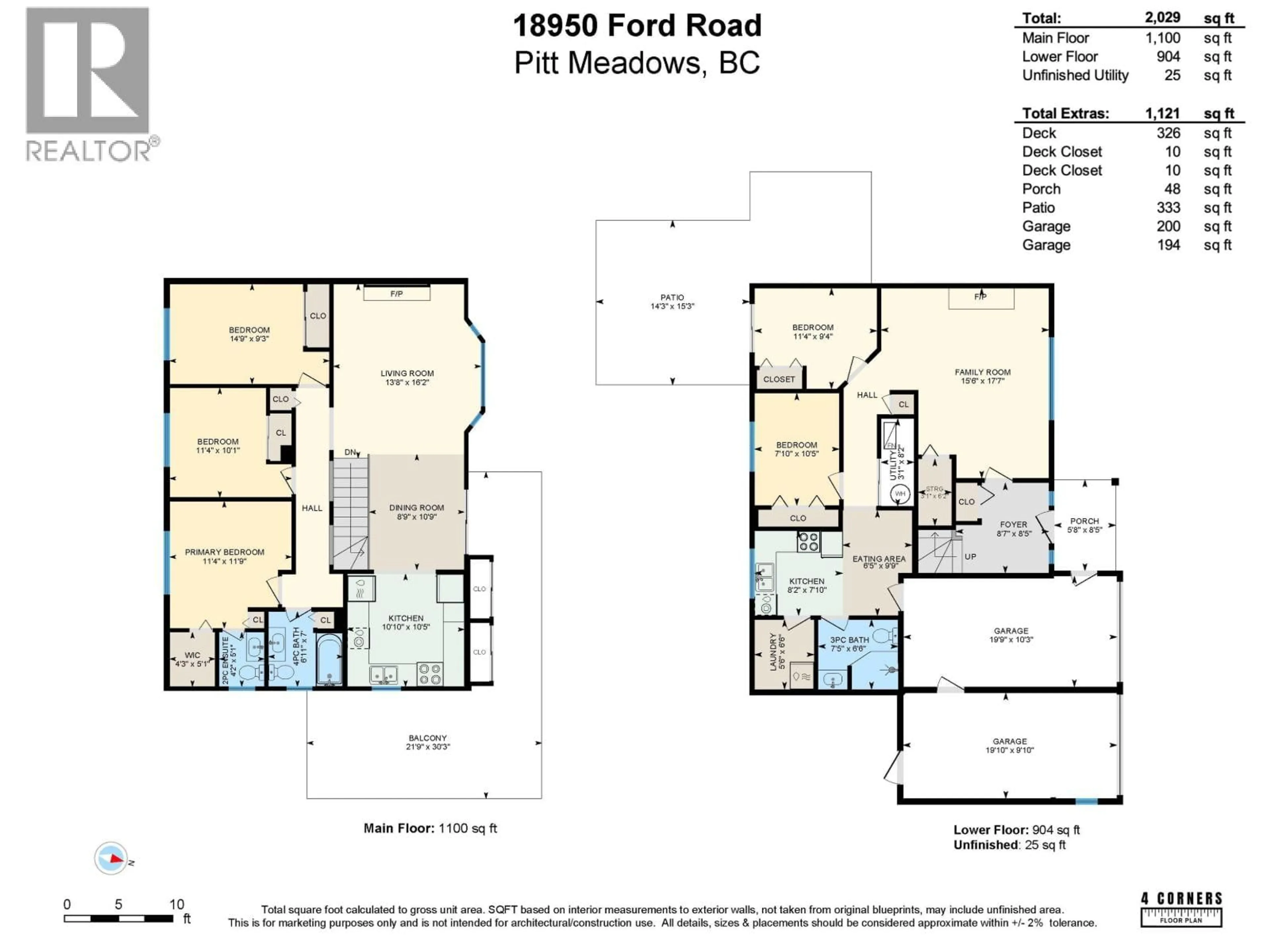 Floor plan for 18950 FORD ROAD, Pitt Meadows British Columbia V3Y1X1