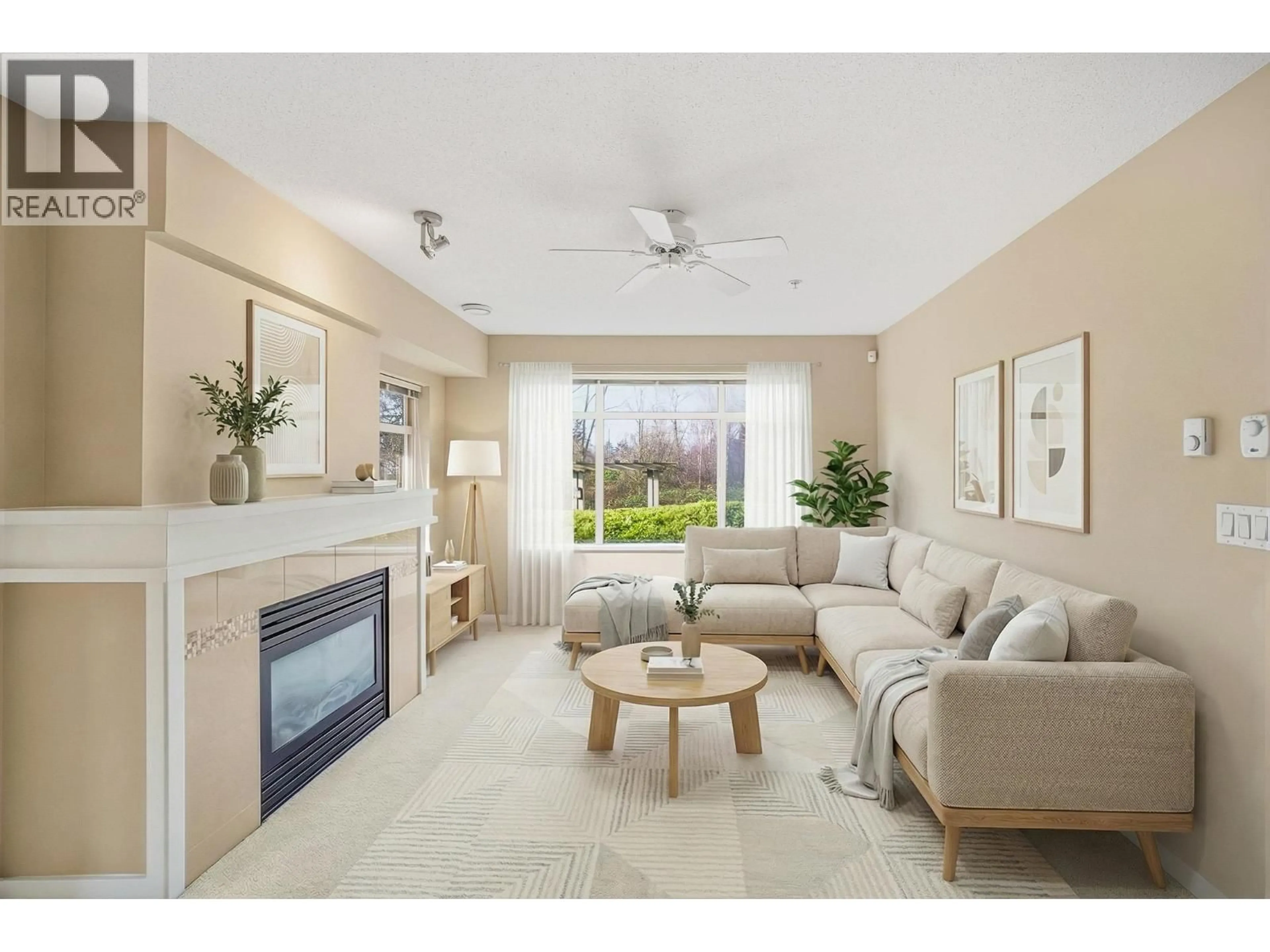 Living room with furniture, ceramic/tile floor for 110 - 9199 TOMICKI AVENUE, Richmond British Columbia V6X0C4