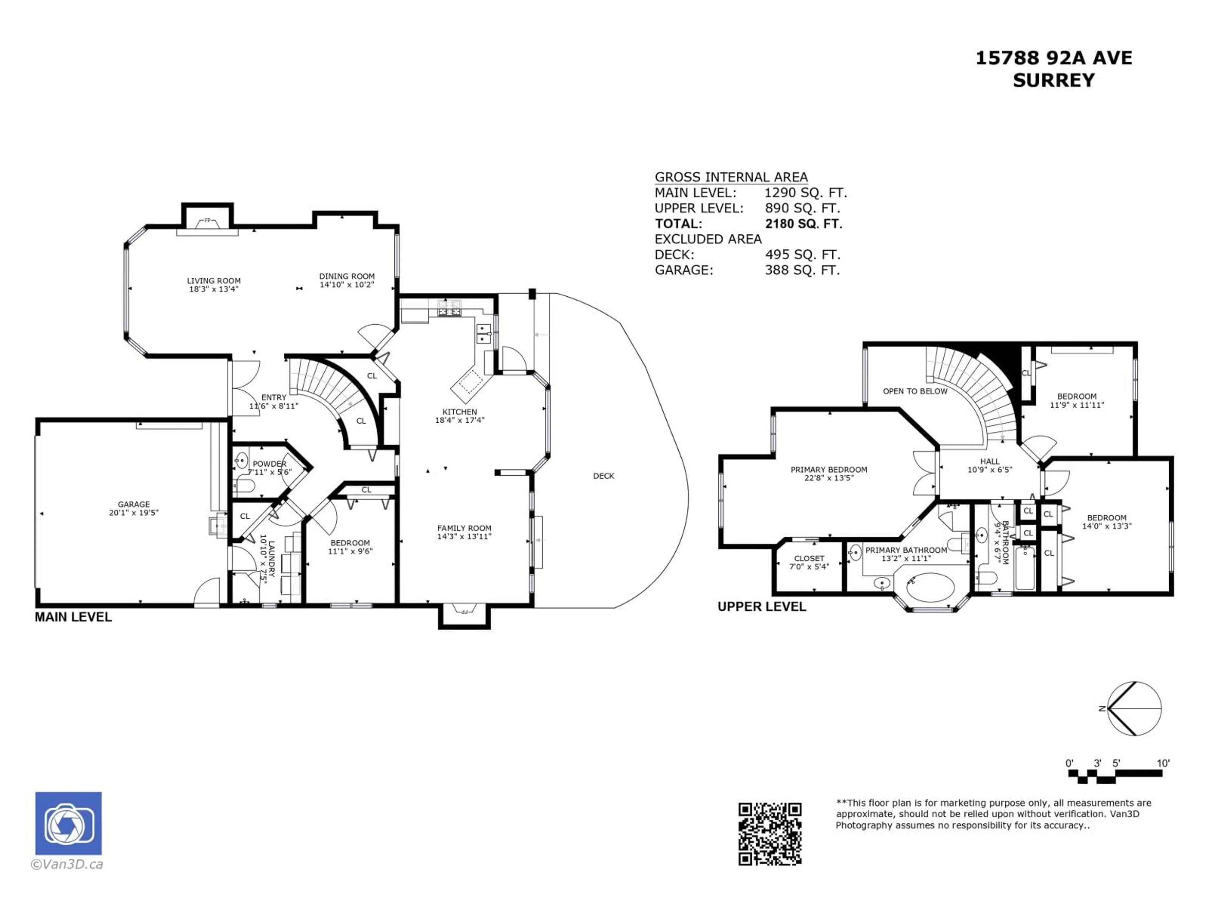 Floor plan for 15788 92A AVENUE, Surrey British Columbia V4N3C2