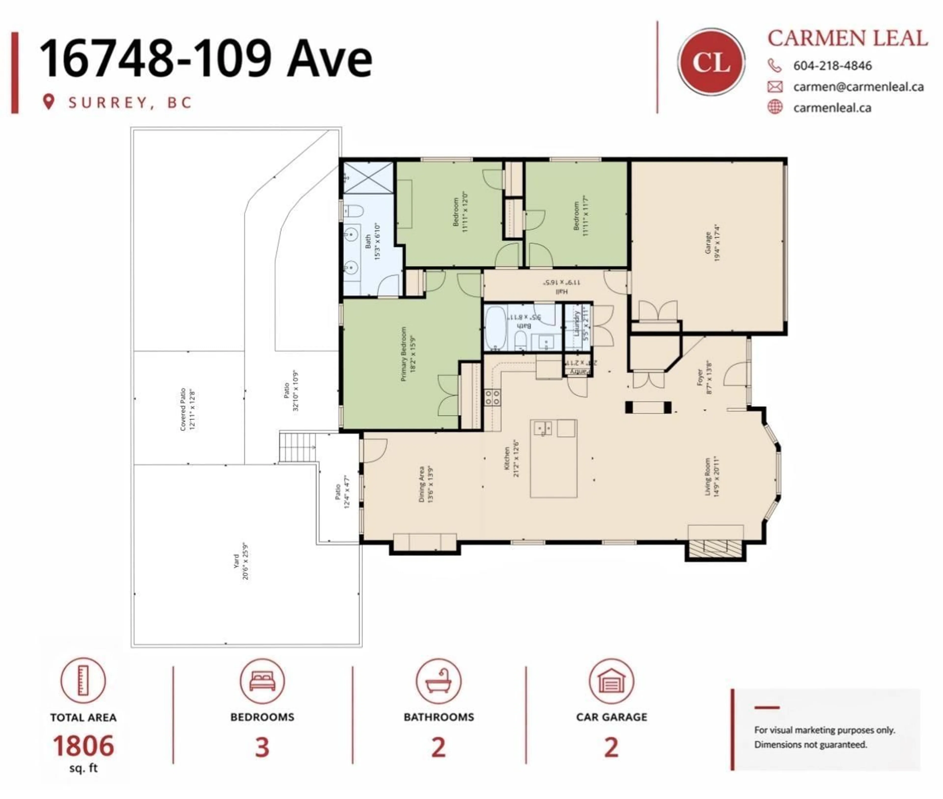 Floor plan for 16748 109TH AVENUE, Surrey British Columbia V4N5H6