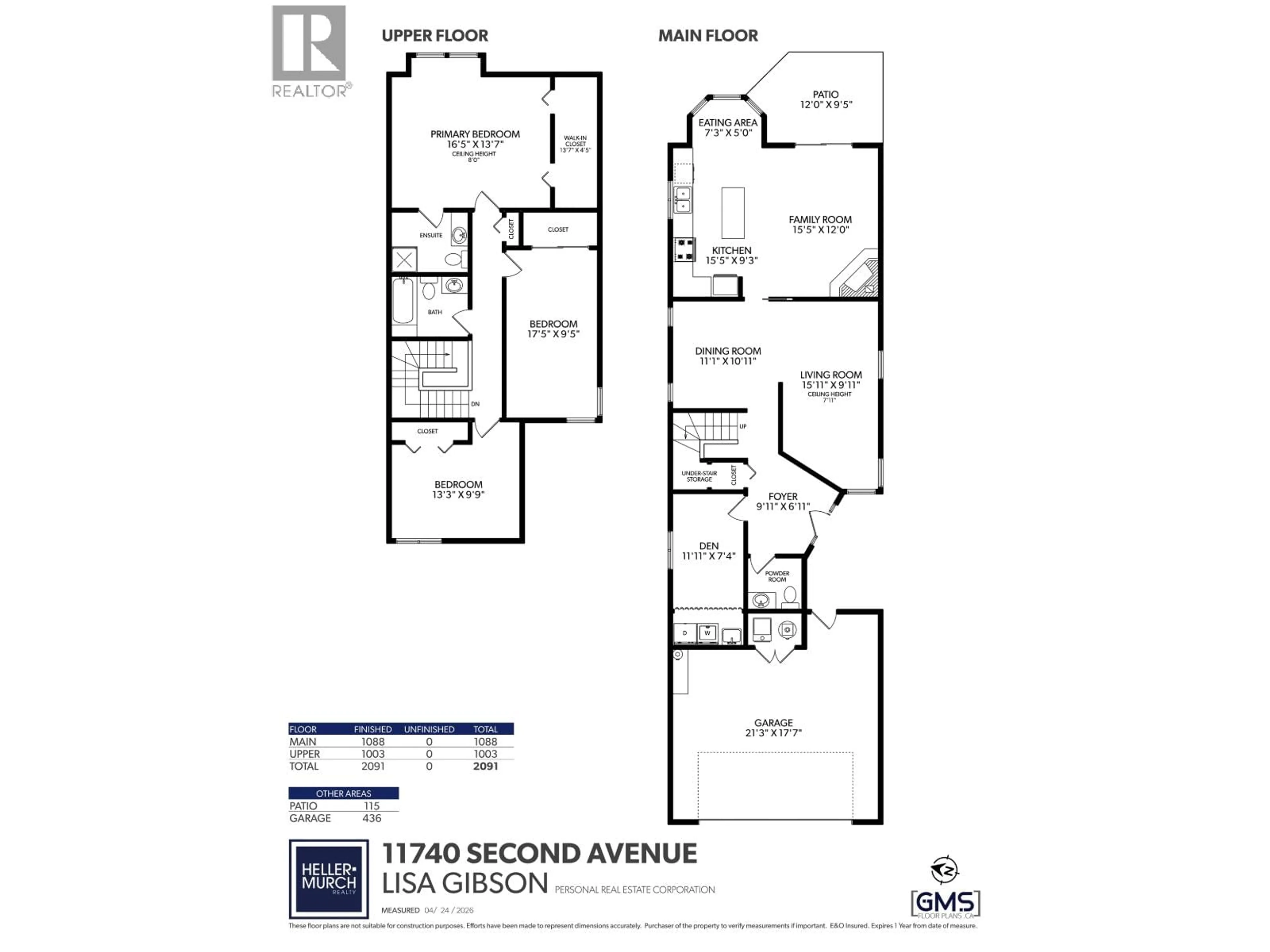 Floor plan for 11740 2ND AVENUE, Richmond British Columbia V7E3L3