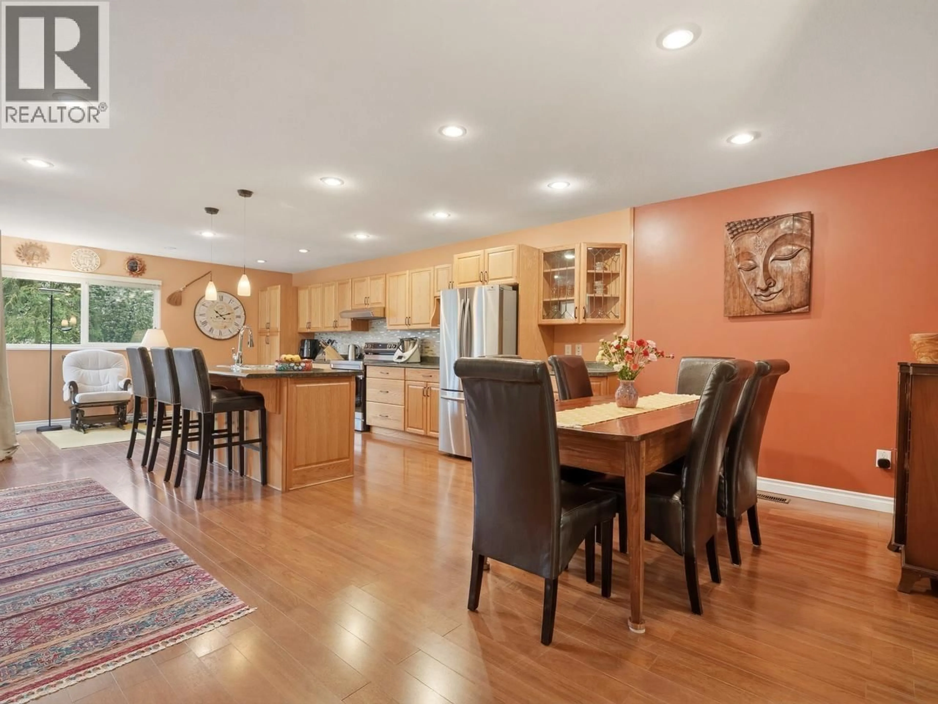 Open concept kitchen, wood/laminate floor for 9439 SNOWBERRY COURT, Burnaby British Columbia V5A4A6