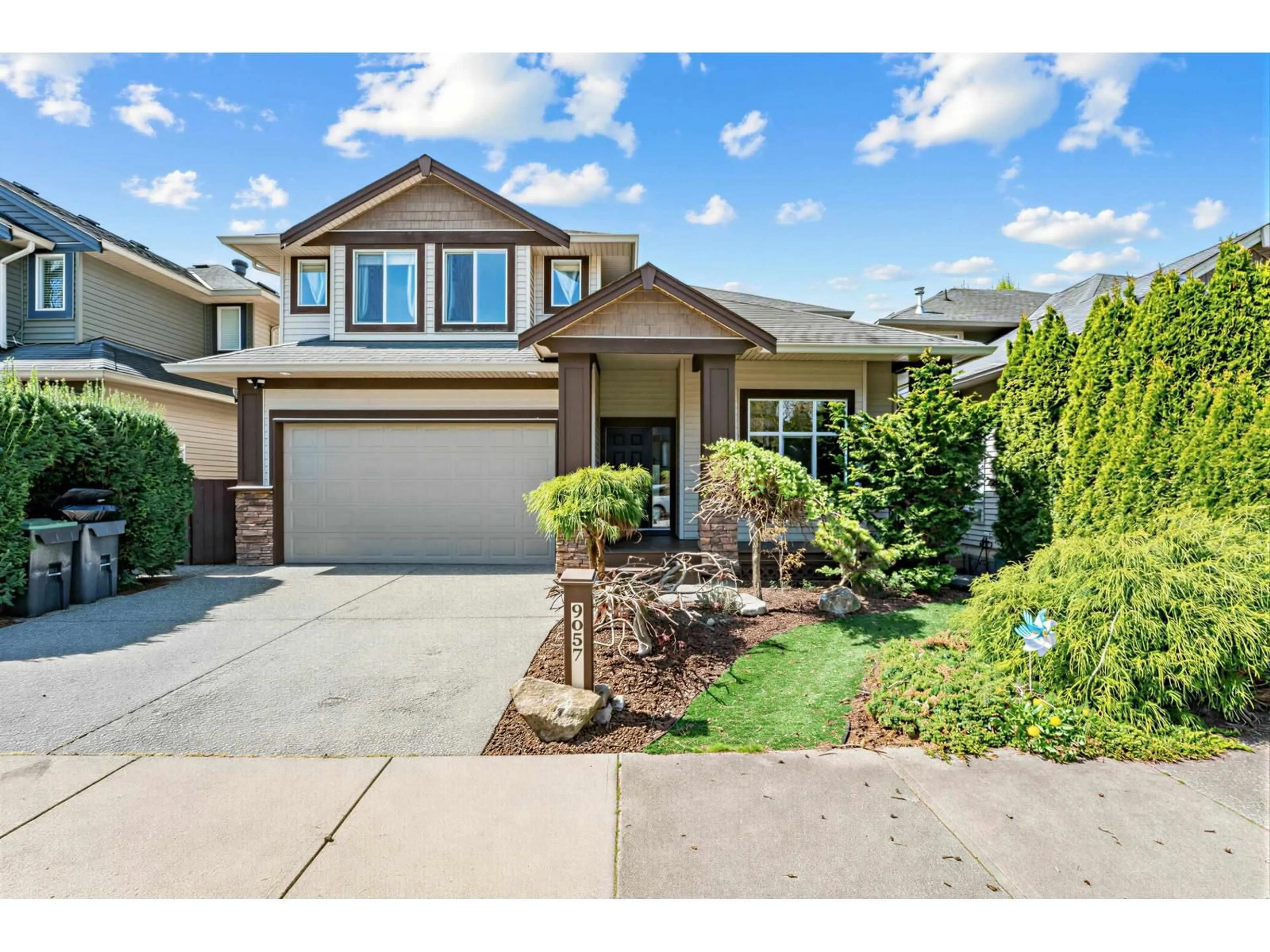 Home with vinyl exterior material, street for 9057 216A STREET, Langley British Columbia V1M4C9