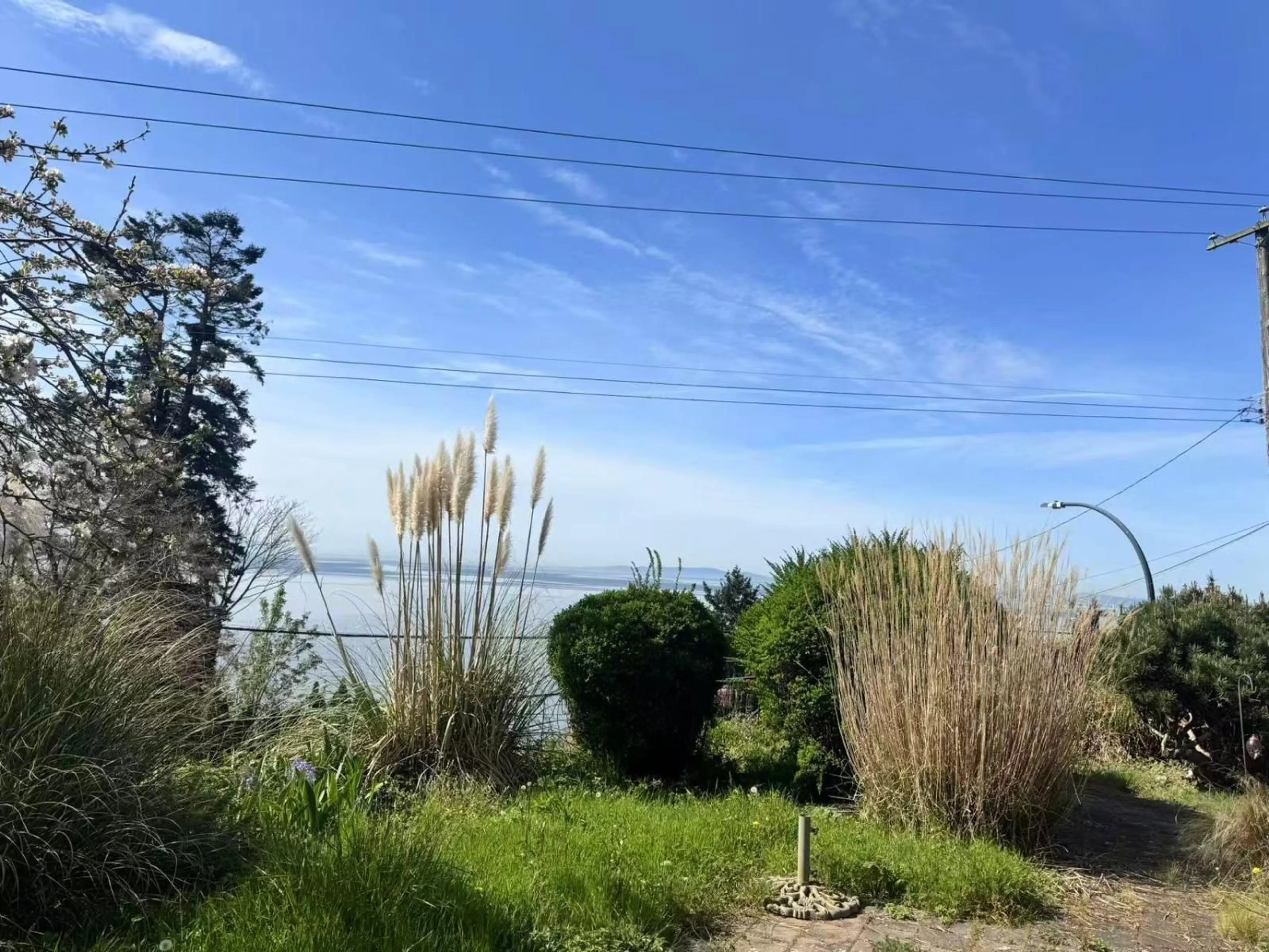 A pic from outside/outdoor area/front of a property/back of a property/a pic from drone, water/lake/river/ocean view for 14391 MARINE DRIVE, White Rock British Columbia V4B1B2