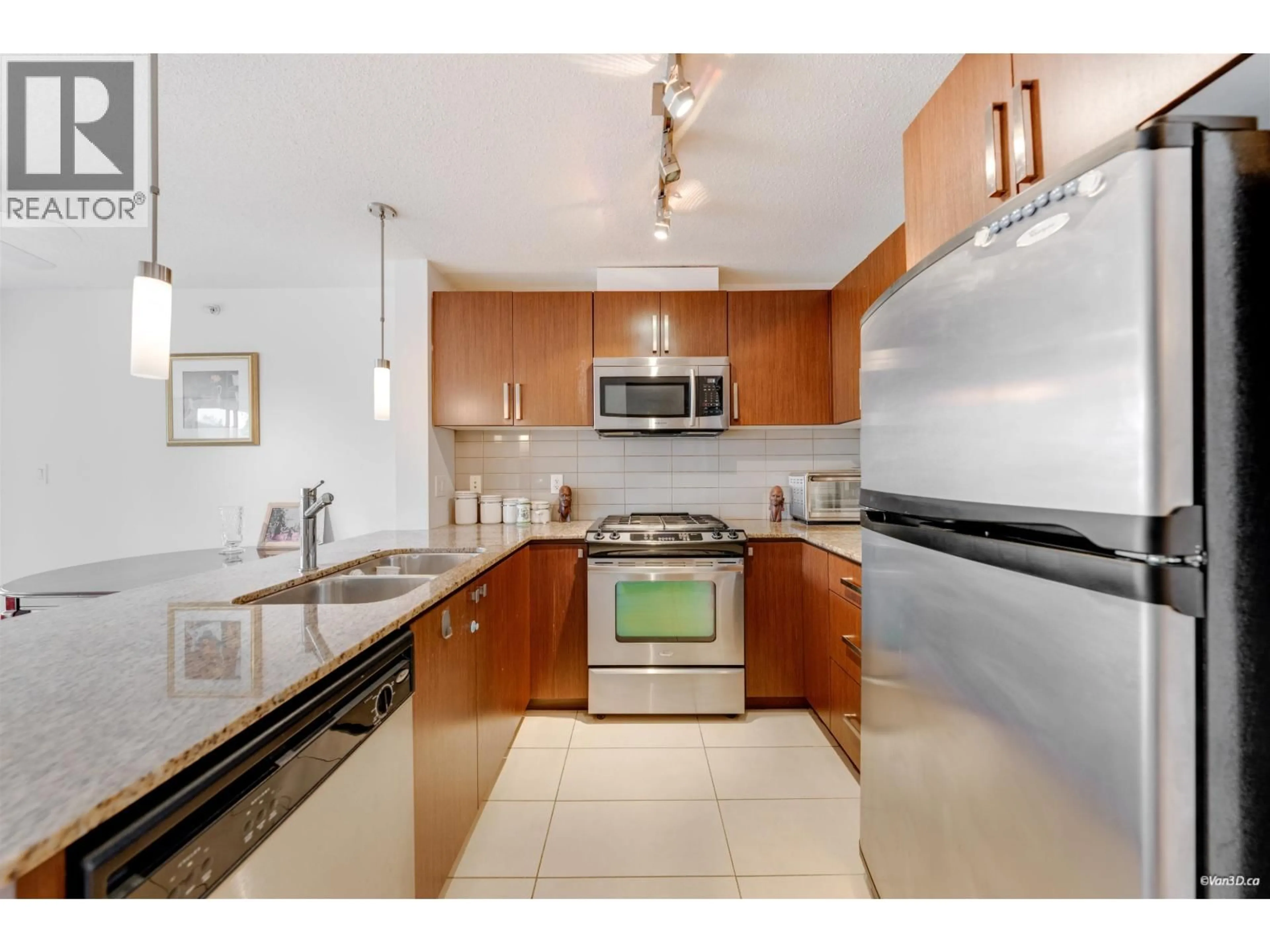 Standard kitchen, ceramic/tile floor for 107 - 9868 CAMERON STREET, Burnaby British Columbia V3J0A5