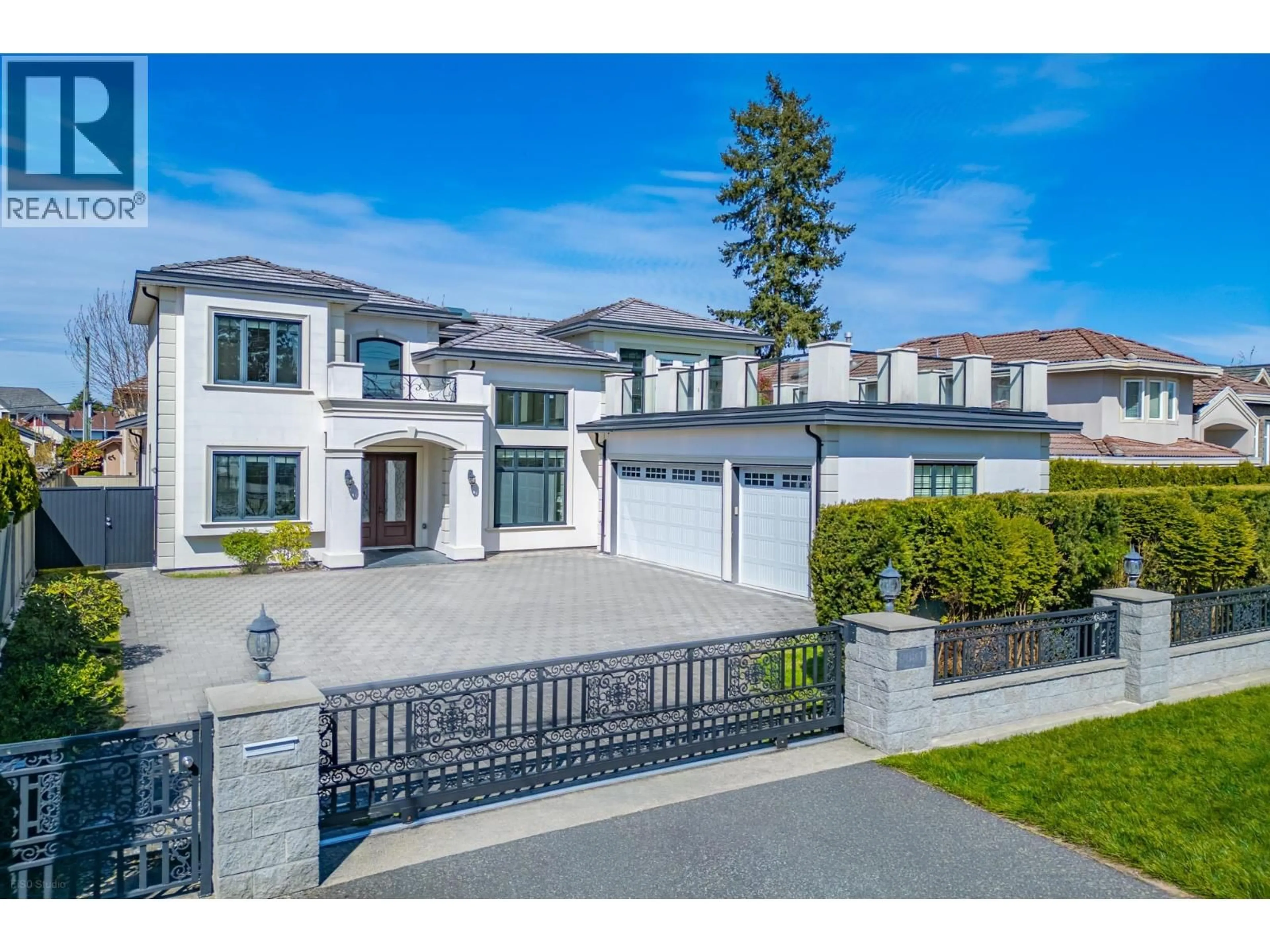 A pic from outside/outdoor area/front of a property/back of a property/a pic from drone, street for 9631 SAUNDERS ROAD, Richmond British Columbia V7A2B5