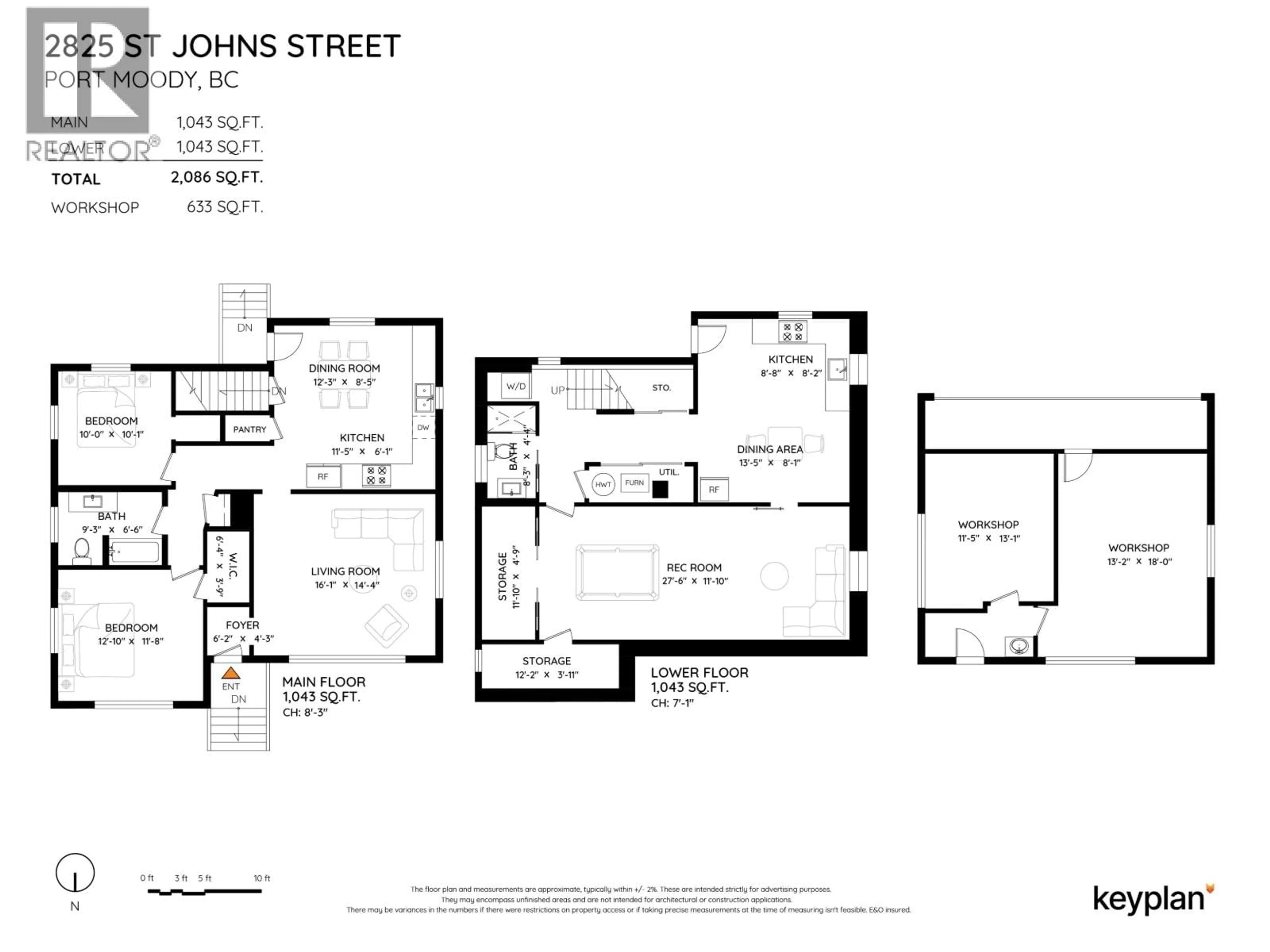 Floor plan for 2825 ST JOHN STREET, Port Moody British Columbia V3H2B9