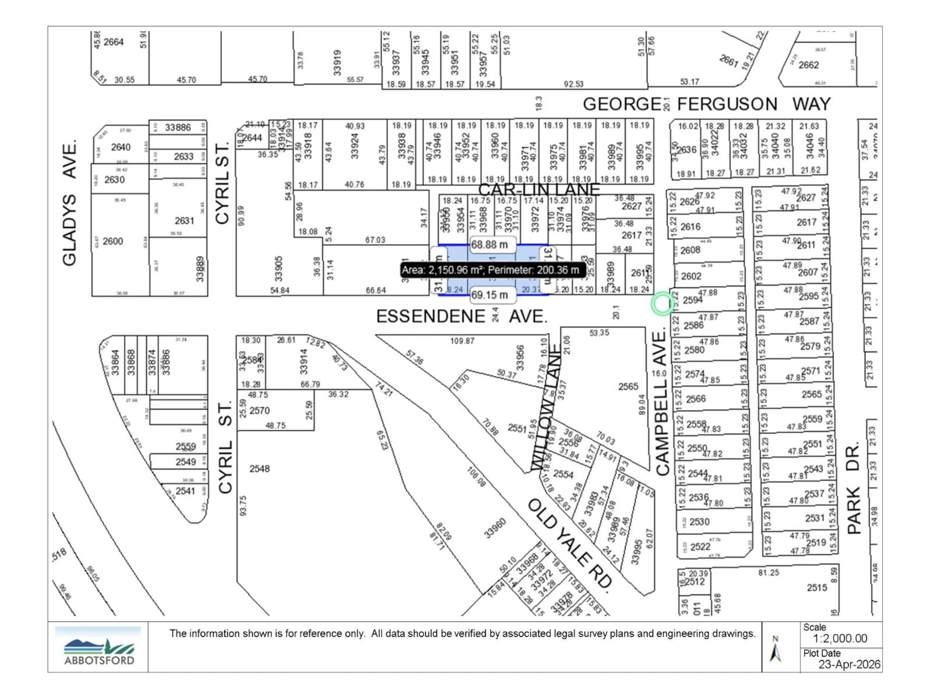 Picture of a map for 33961 ESSENDENE AVENUE, Abbotsford British Columbia V2S2H9