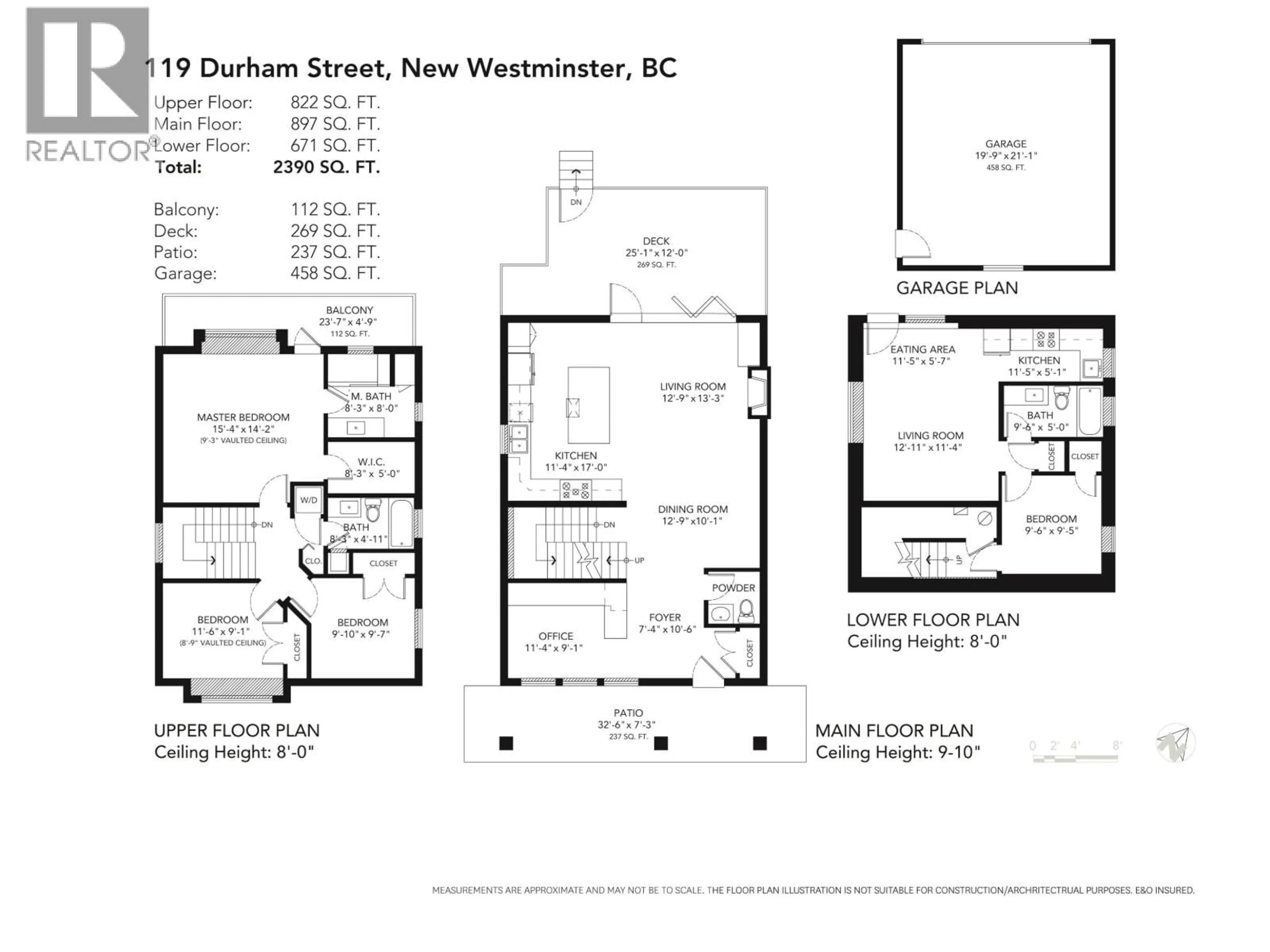 Floor plan for 119 DURHAM STREET, New Westminster British Columbia V3L1X2