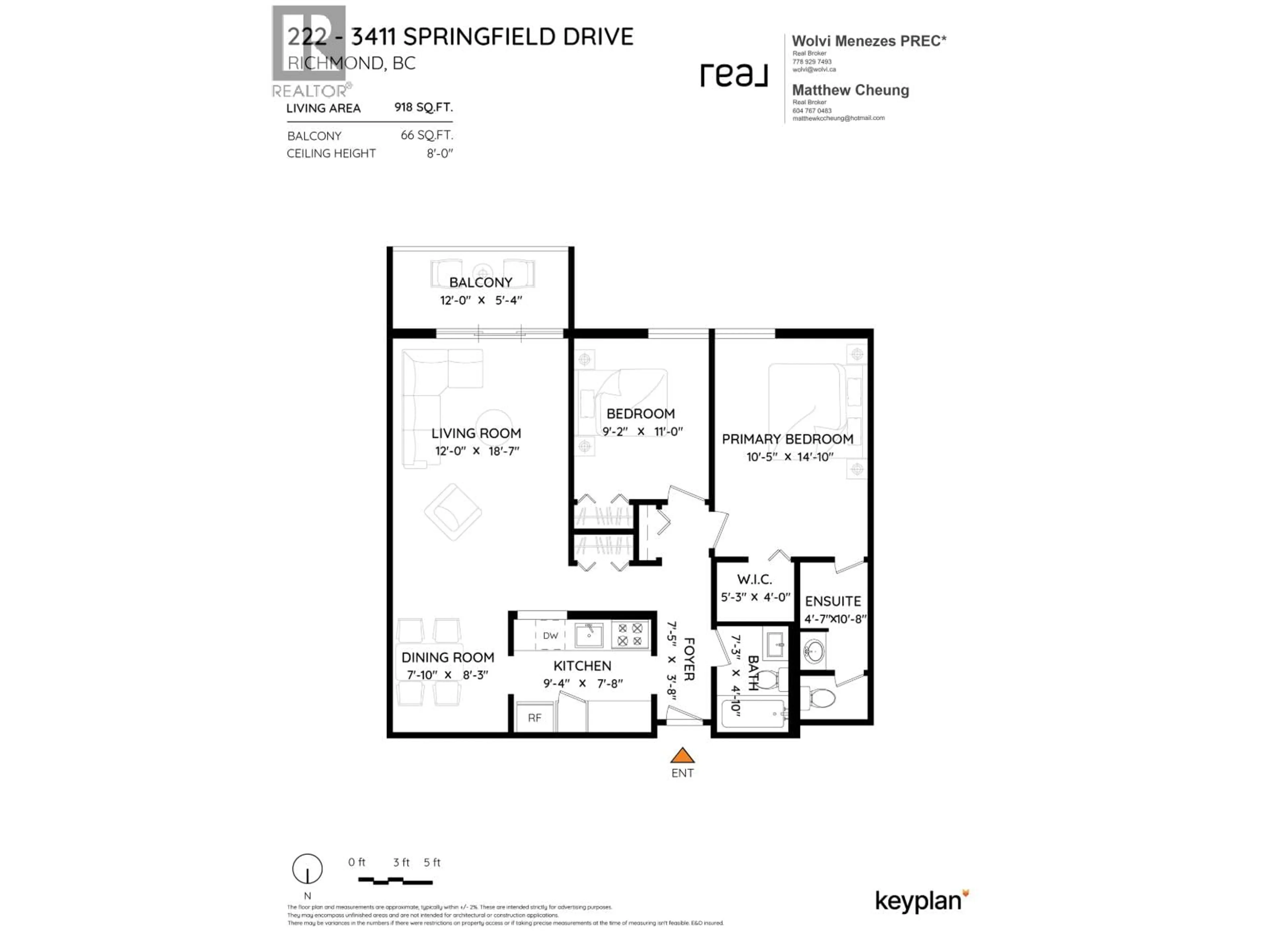 Floor plan for 222 - 3411 SPRINGFIELD DRIVE, Richmond British Columbia V7E1Z1