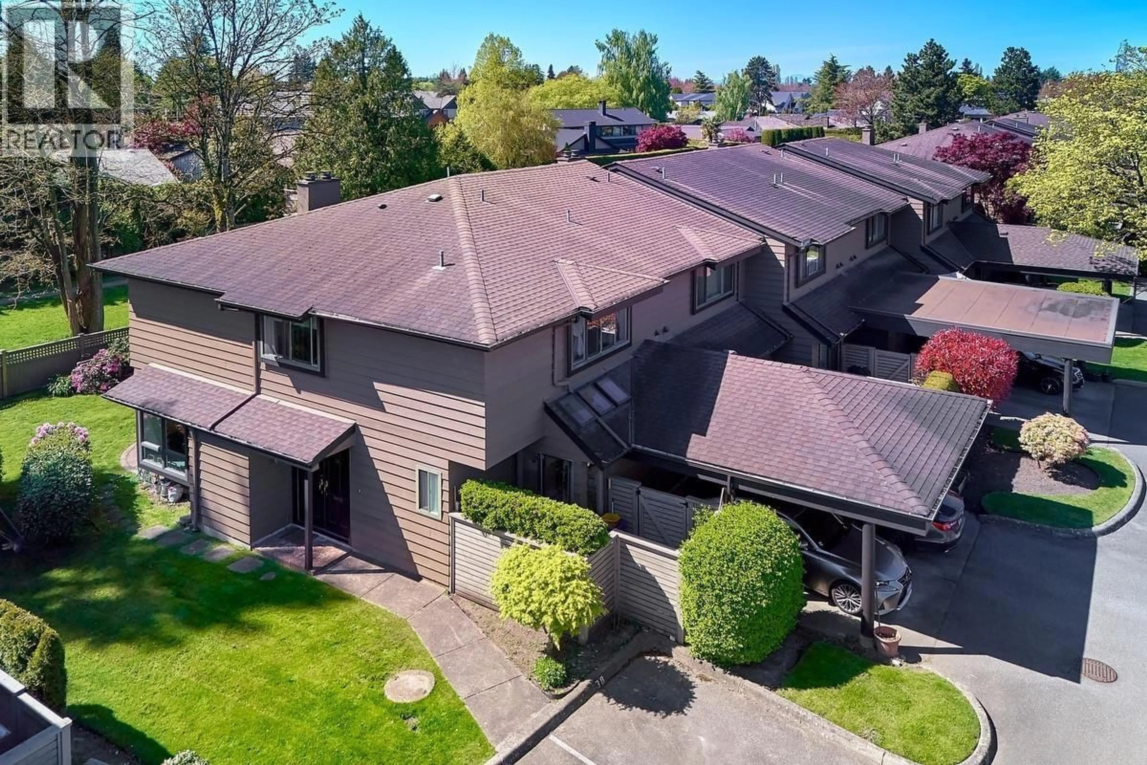 A pic from outside/outdoor area/front of a property/back of a property/a pic from drone, street for 38 - 10391 NO. 3 ROAD, Richmond British Columbia V7A4V2