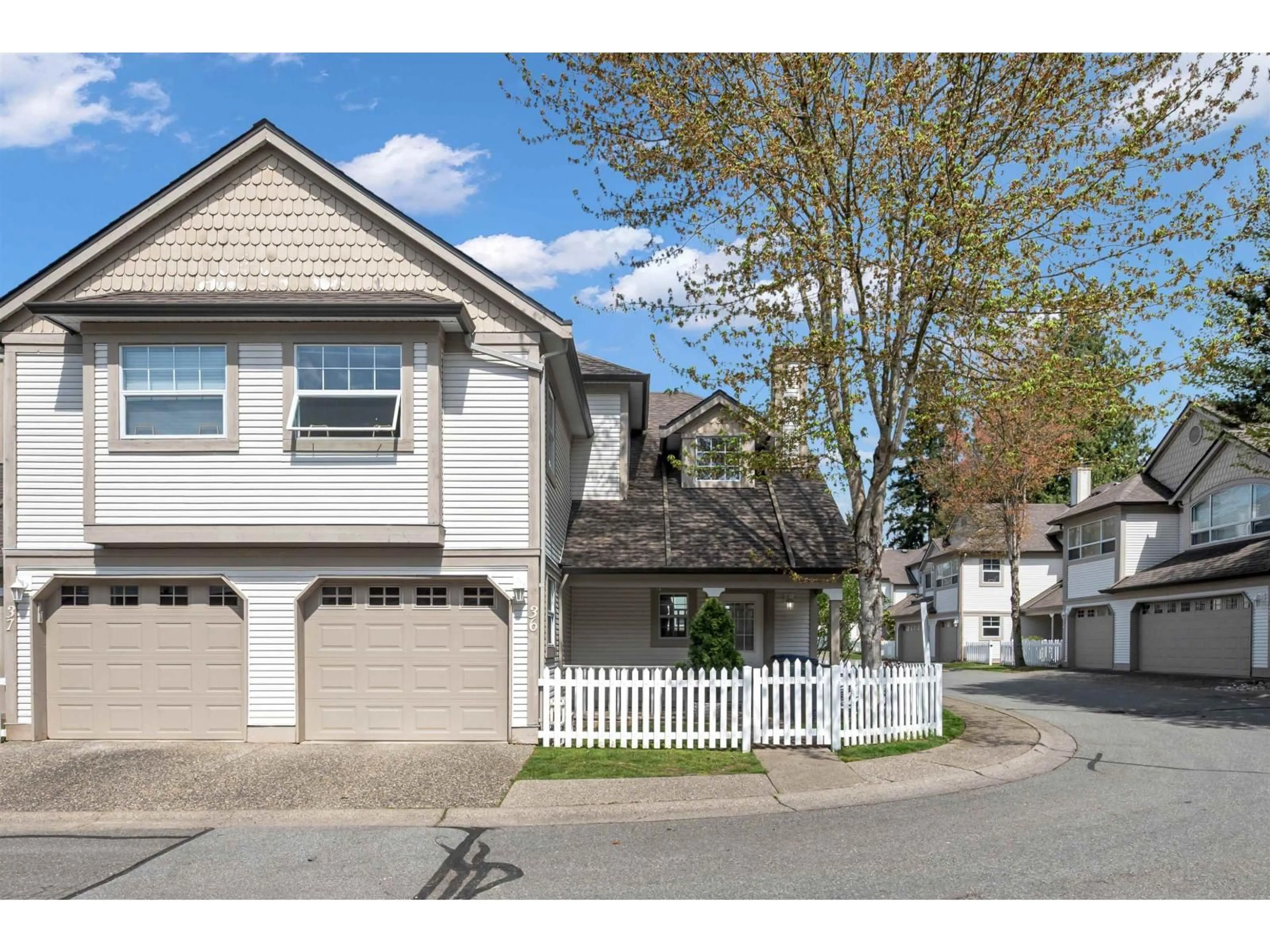 Home with vinyl exterior material, street for 36 - 16318 82 AVENUE, Surrey British Columbia V4N0N9