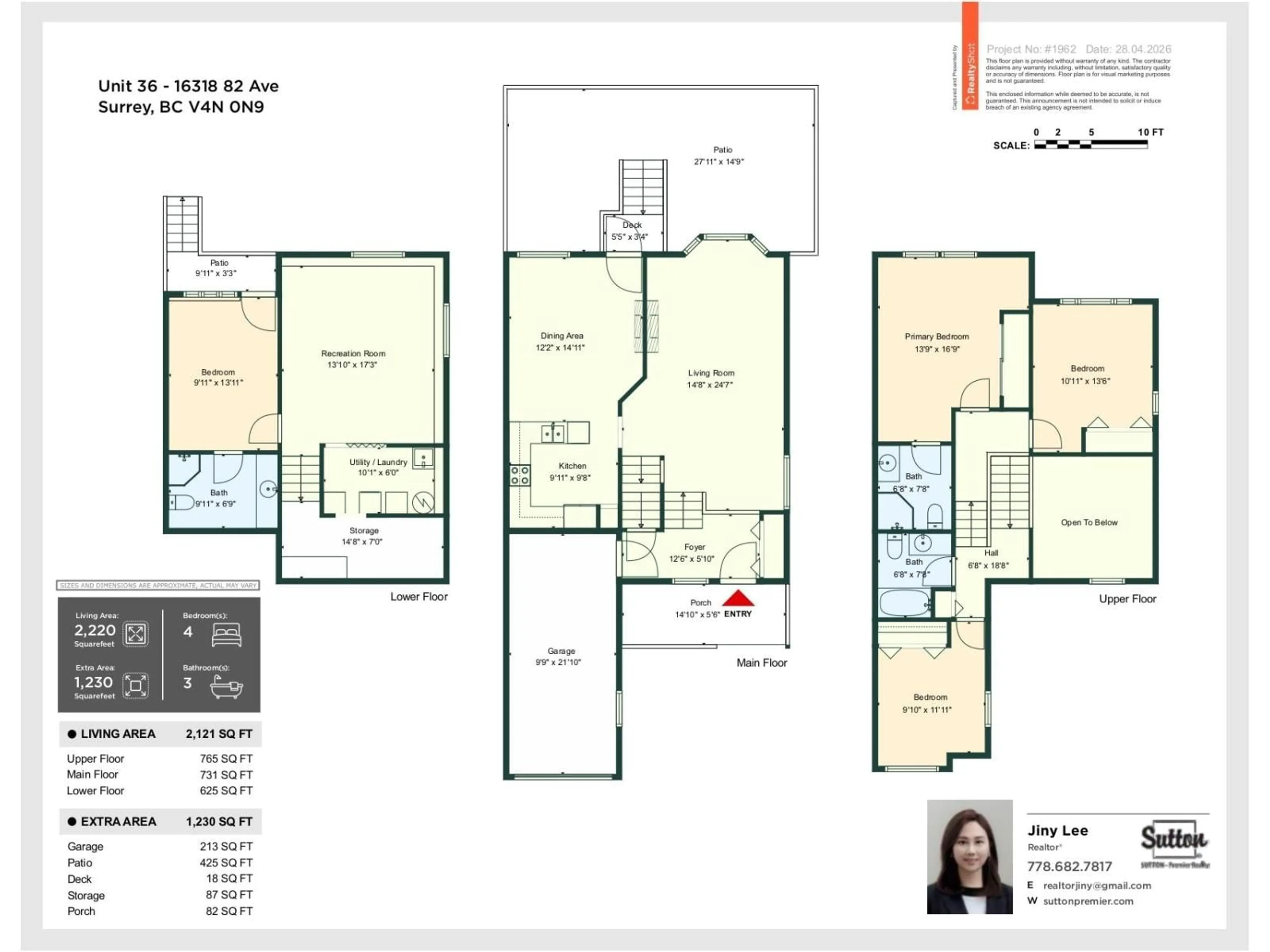Floor plan for 36 - 16318 82 AVENUE, Surrey British Columbia V4N0N9