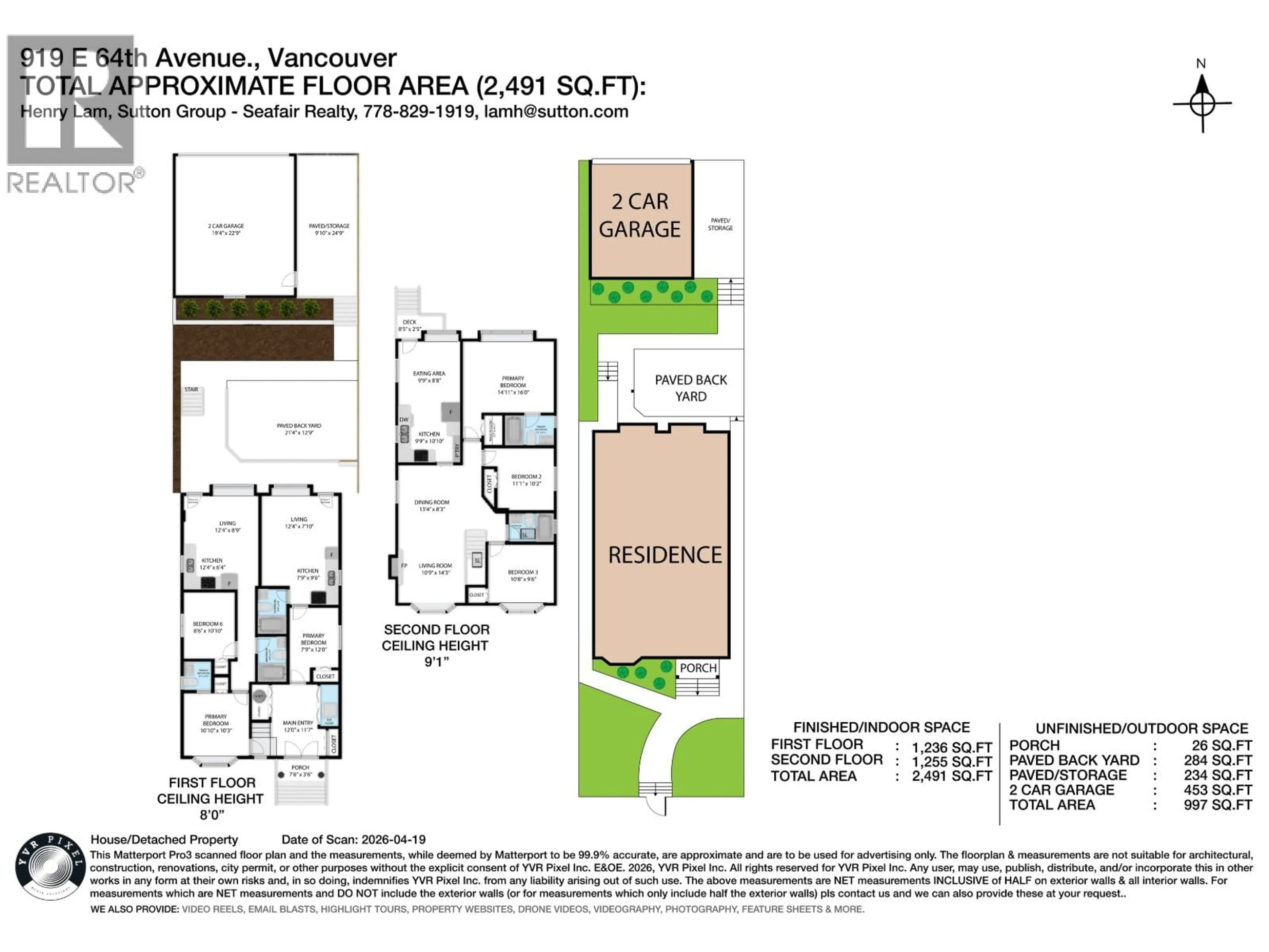 Floor plan for 919 64TH AVENUE, Vancouver British Columbia V5X2N5