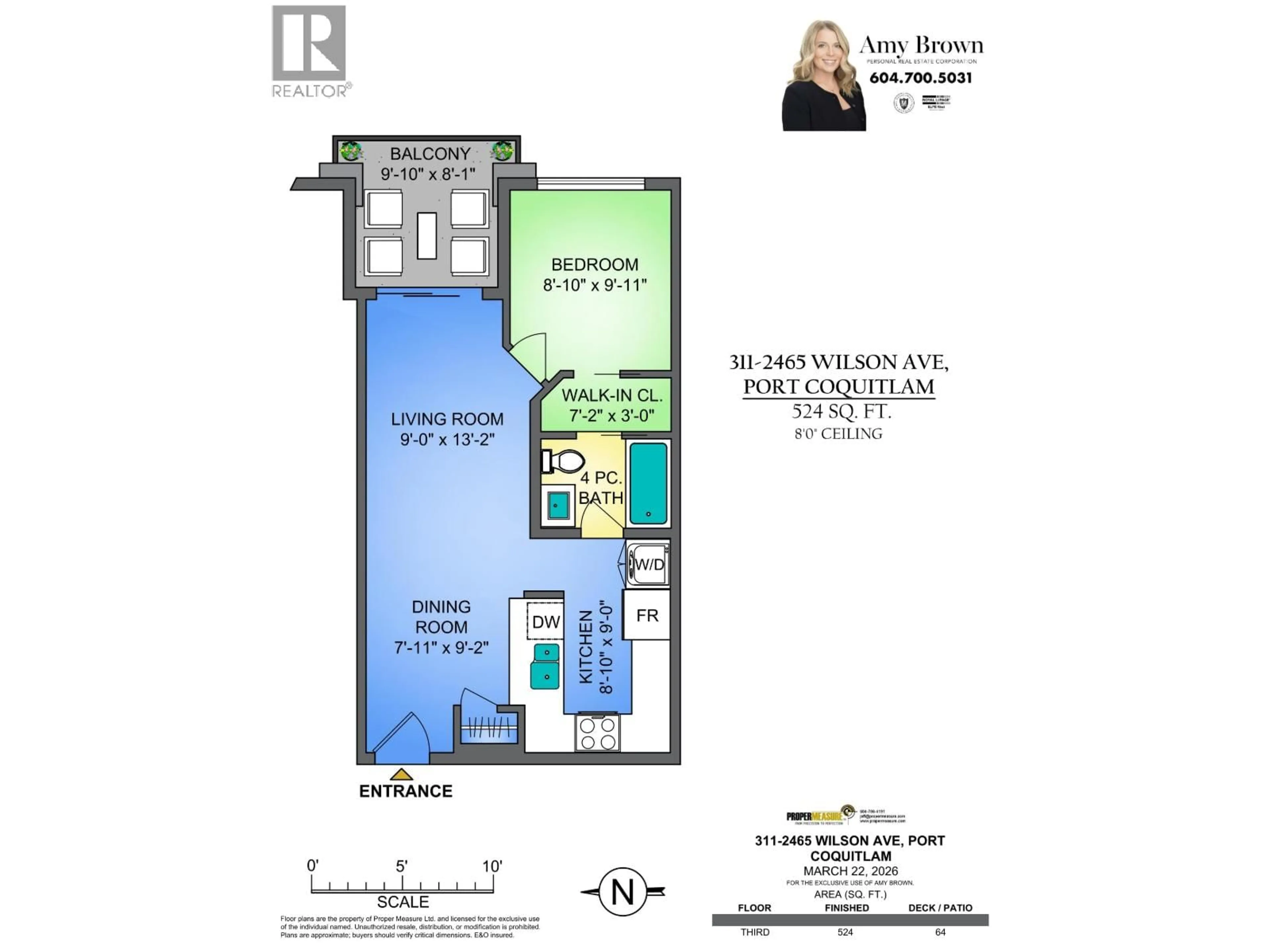 Floor plan for 311 - 2465 WILSON AVENUE, Port Coquitlam British Columbia V3C0E6