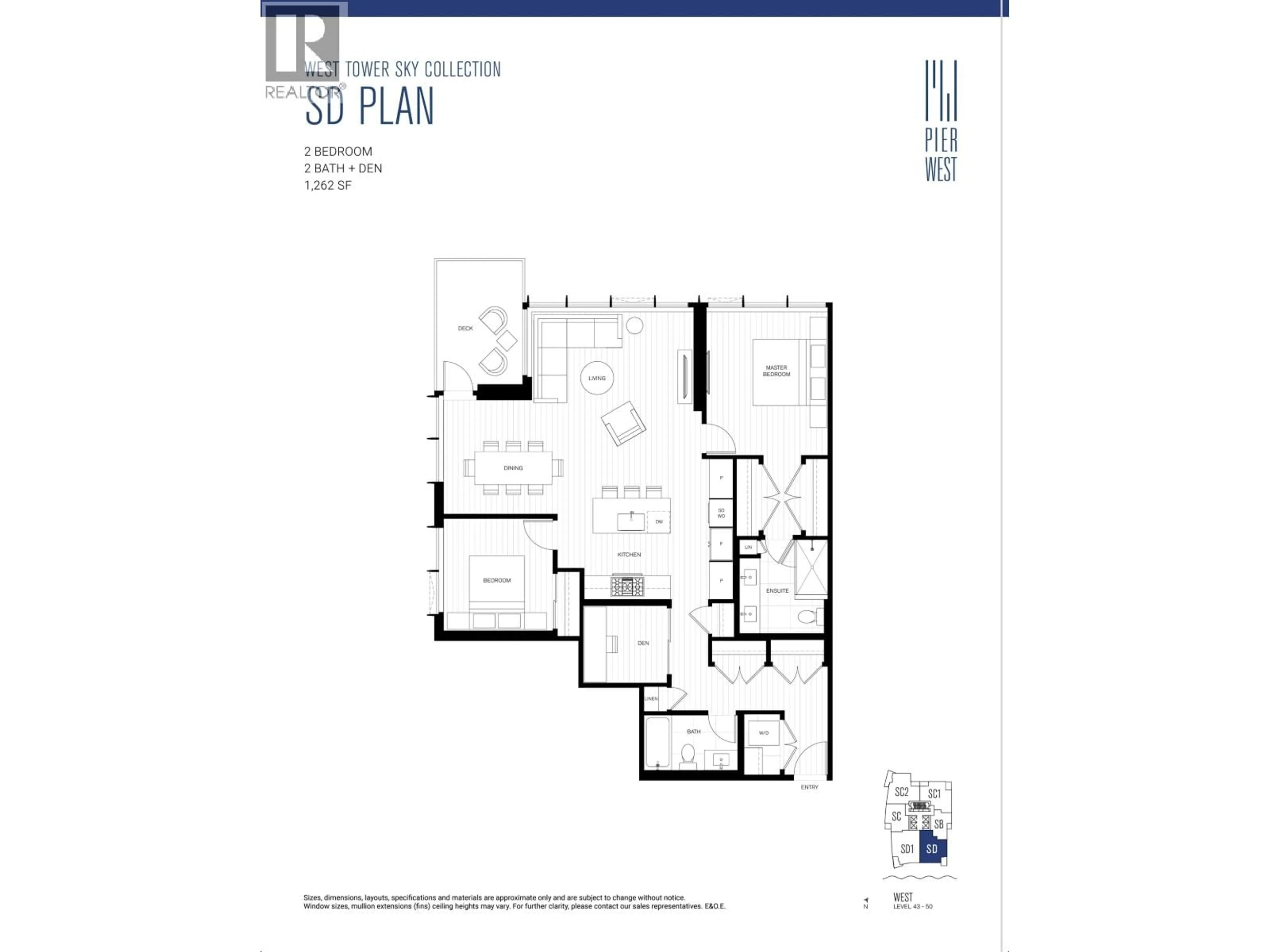 Floor plan for 4605 - 680 QUAYSIDE DRIVE, New Westminster British Columbia V3M0P2