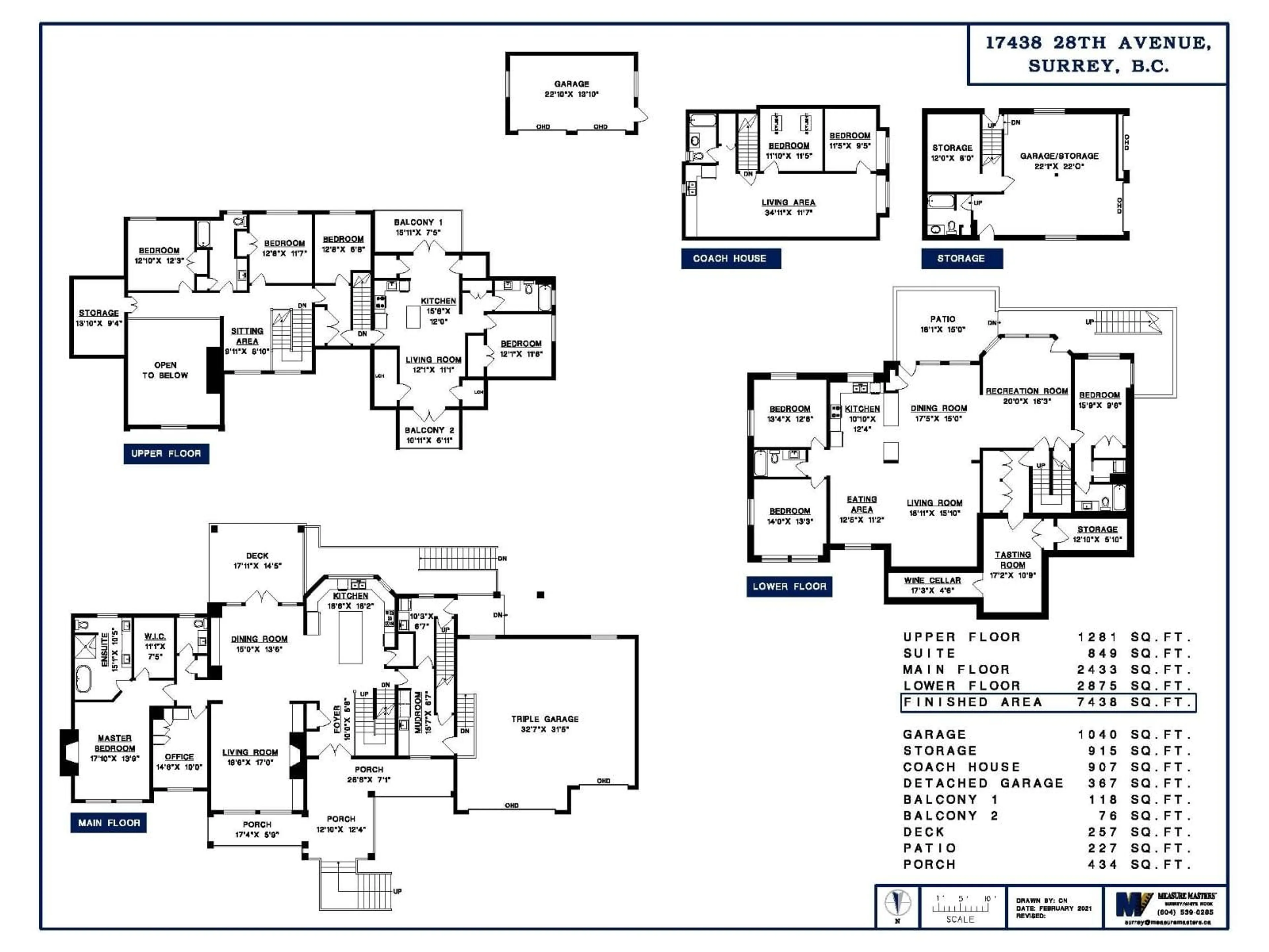 Floor plan for 17438 28 AVENUE, Surrey British Columbia V3Z0E7