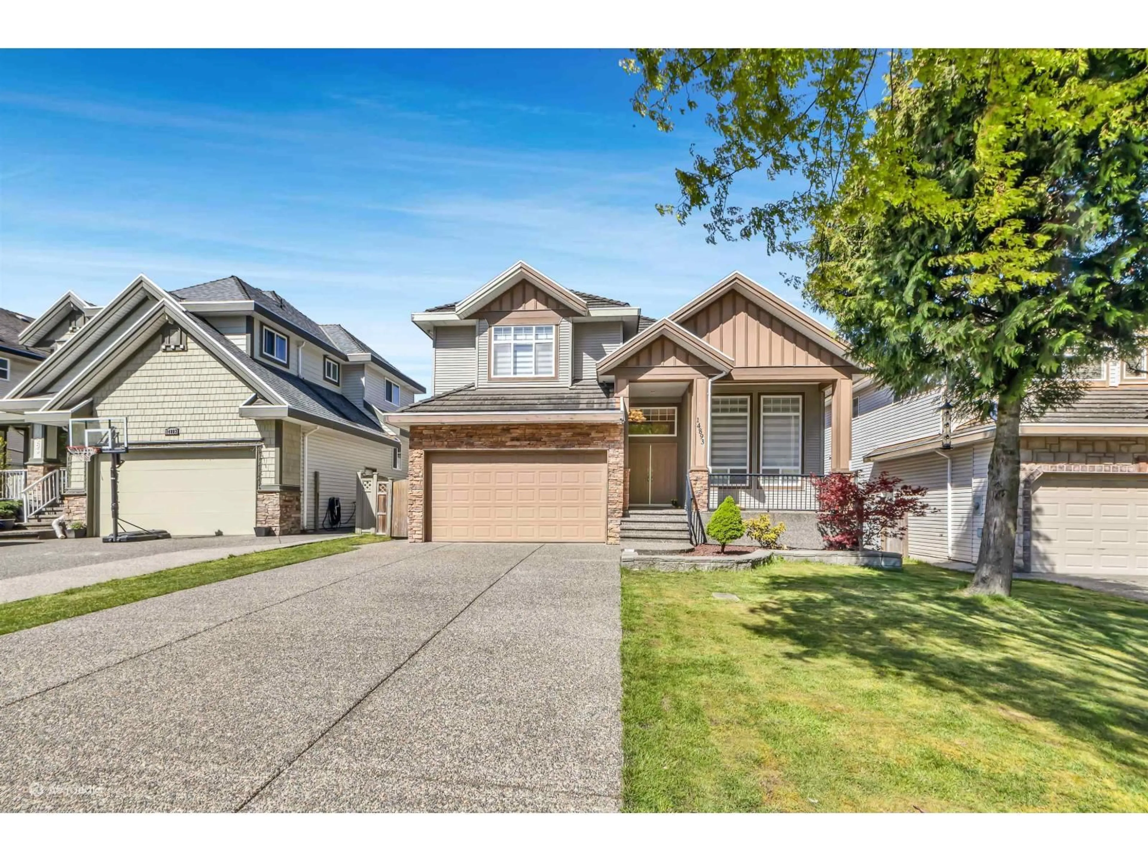 Home with vinyl exterior material, street for 14893 67A AVENUE, Surrey British Columbia V3S0P3