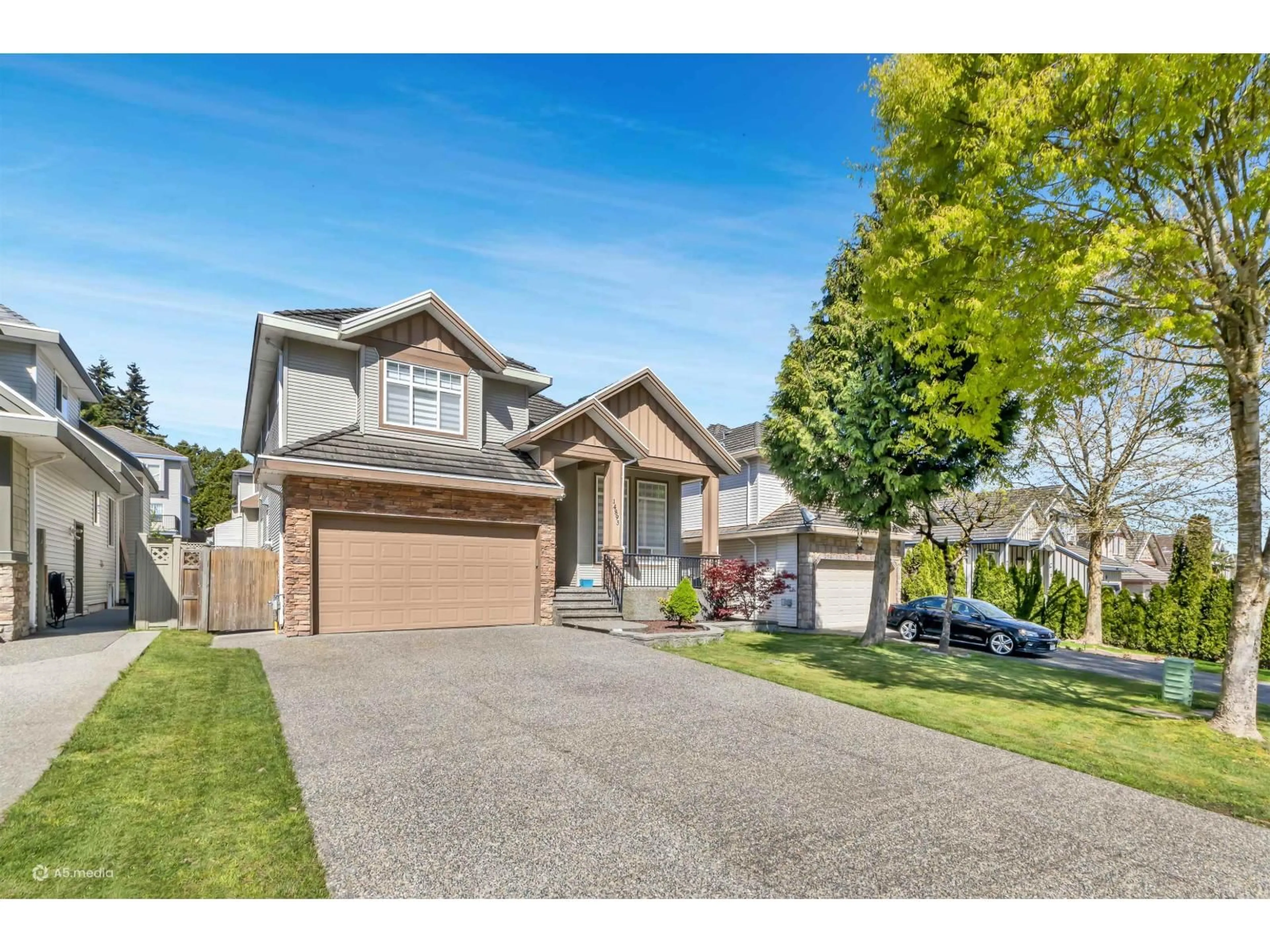 Home with vinyl exterior material, street for 14893 67A AVENUE, Surrey British Columbia V3S0P3