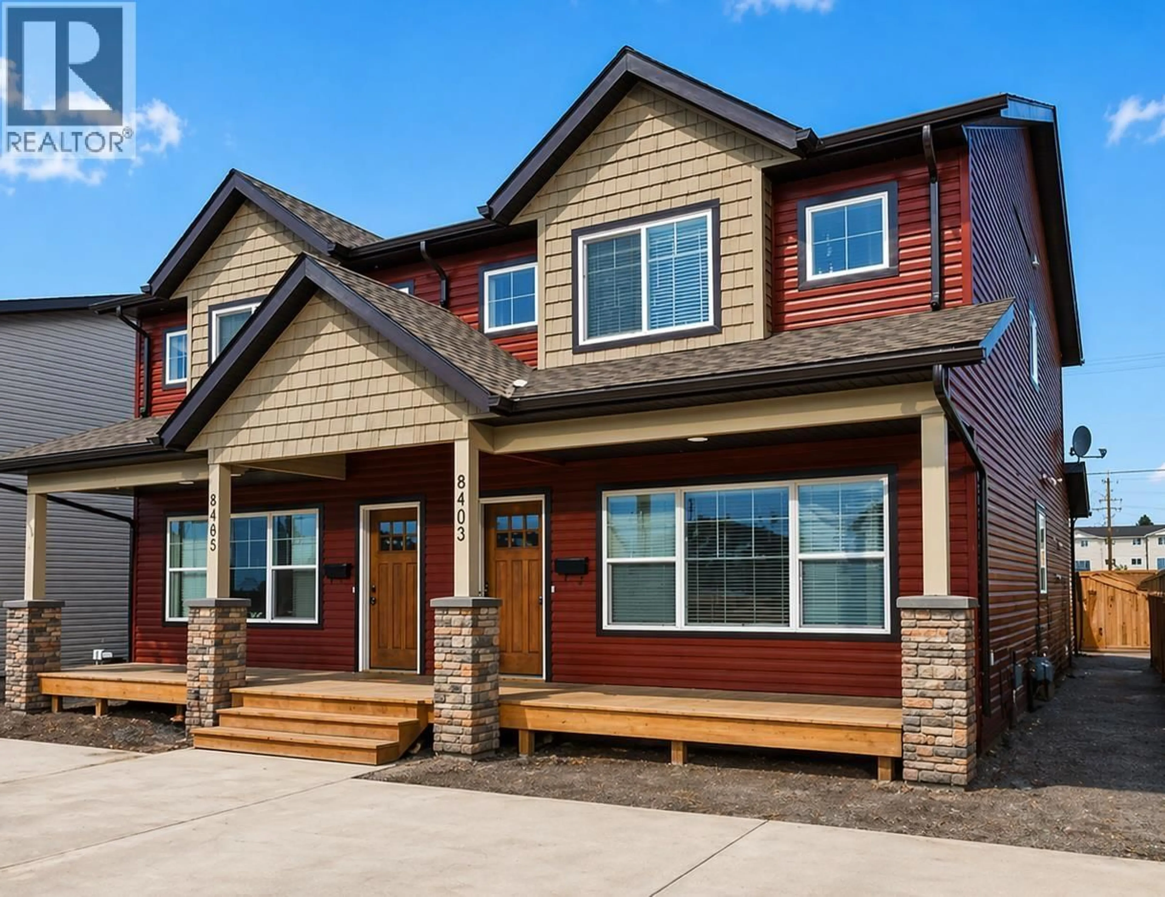 Home with vinyl exterior material, street for 8403 87 STREET, Fort St. John British Columbia V1J0H4