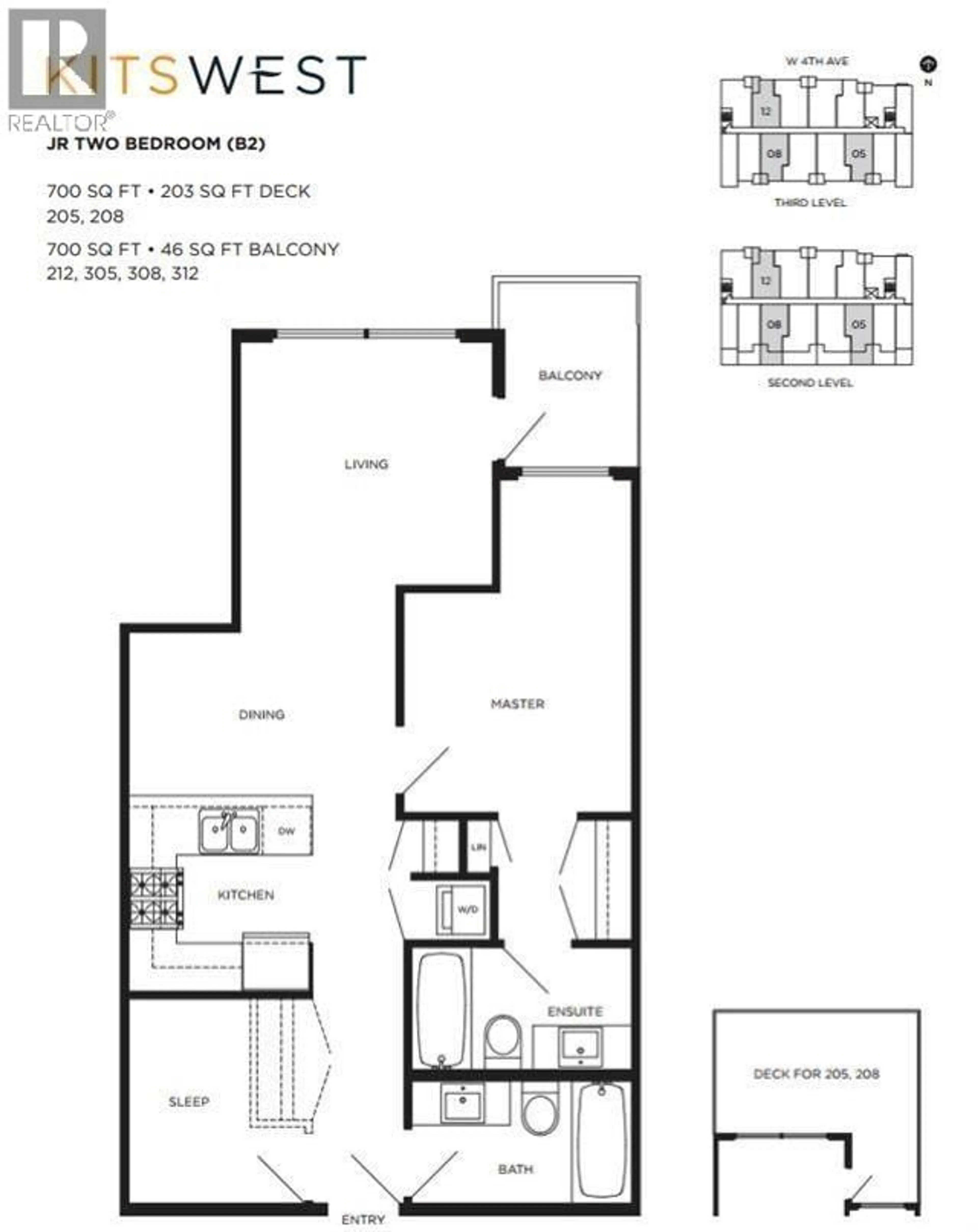 Floor plan for 212 - 2858 4TH AVENUE, Vancouver British Columbia V6K1R2
