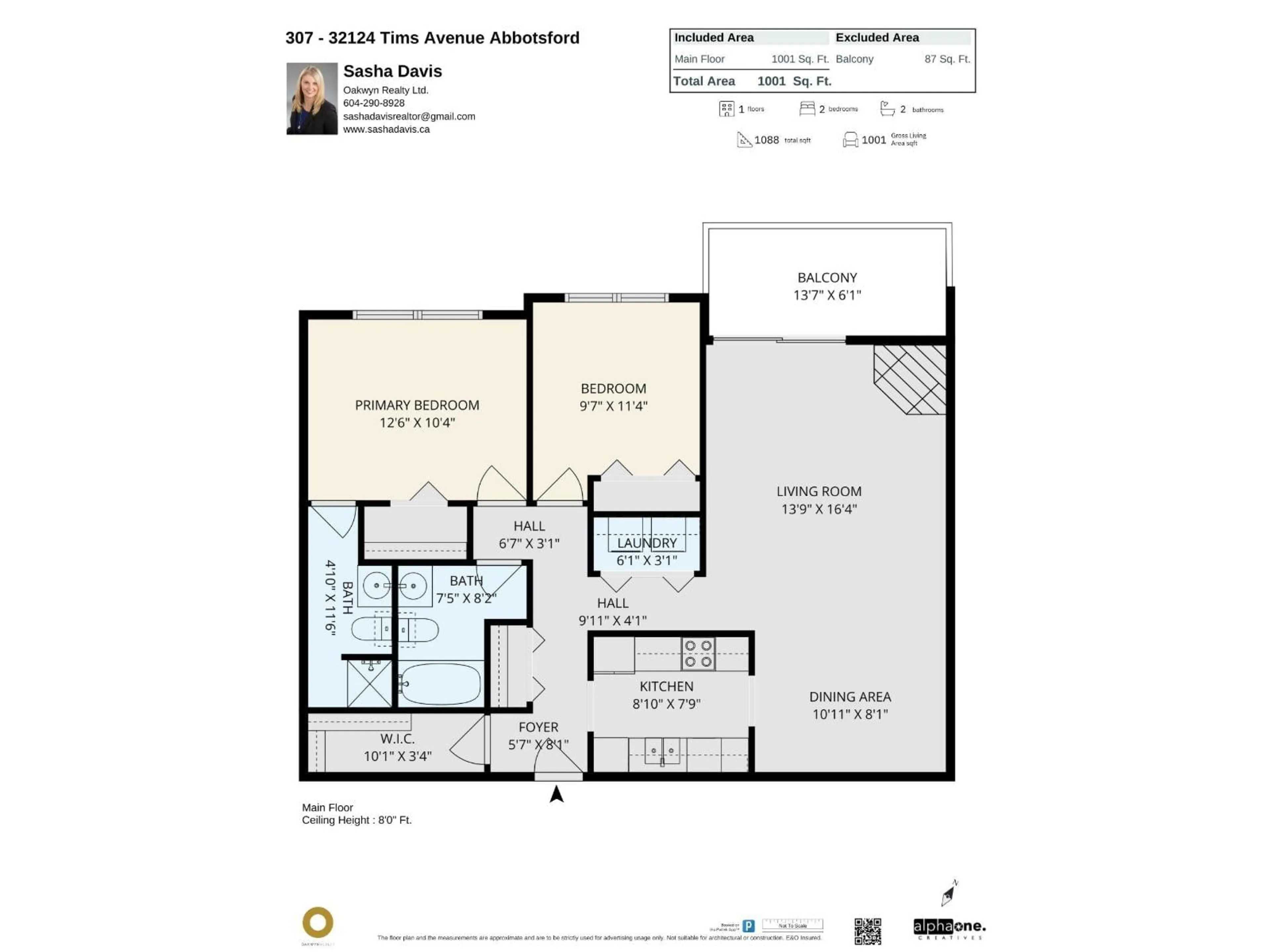 Floor plan for 307 - 32124 TIMS AVENUE, Abbotsford British Columbia V2T2H4