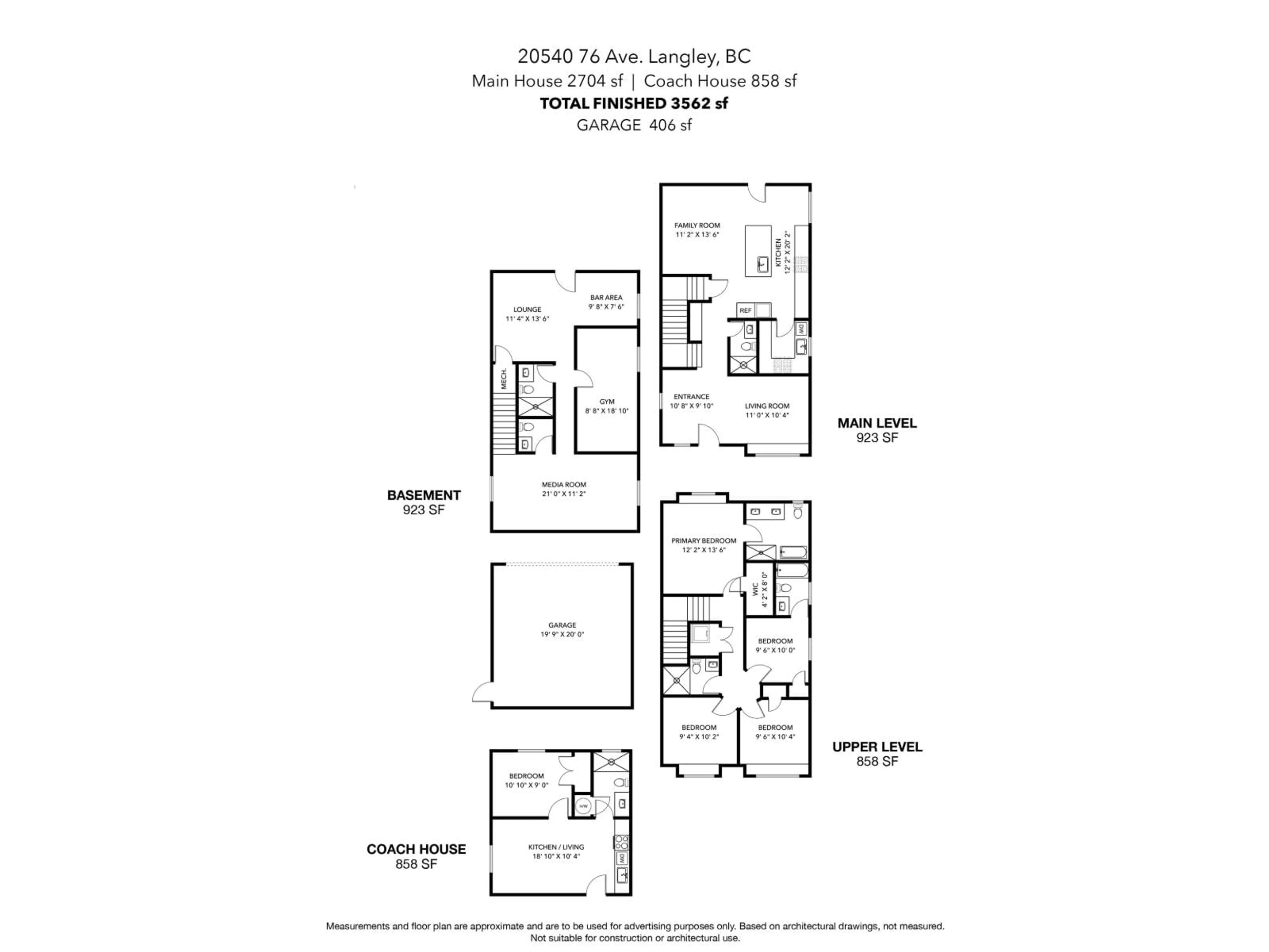 Floor plan for 20540 76 AVENUE, Langley British Columbia V2Y1V5