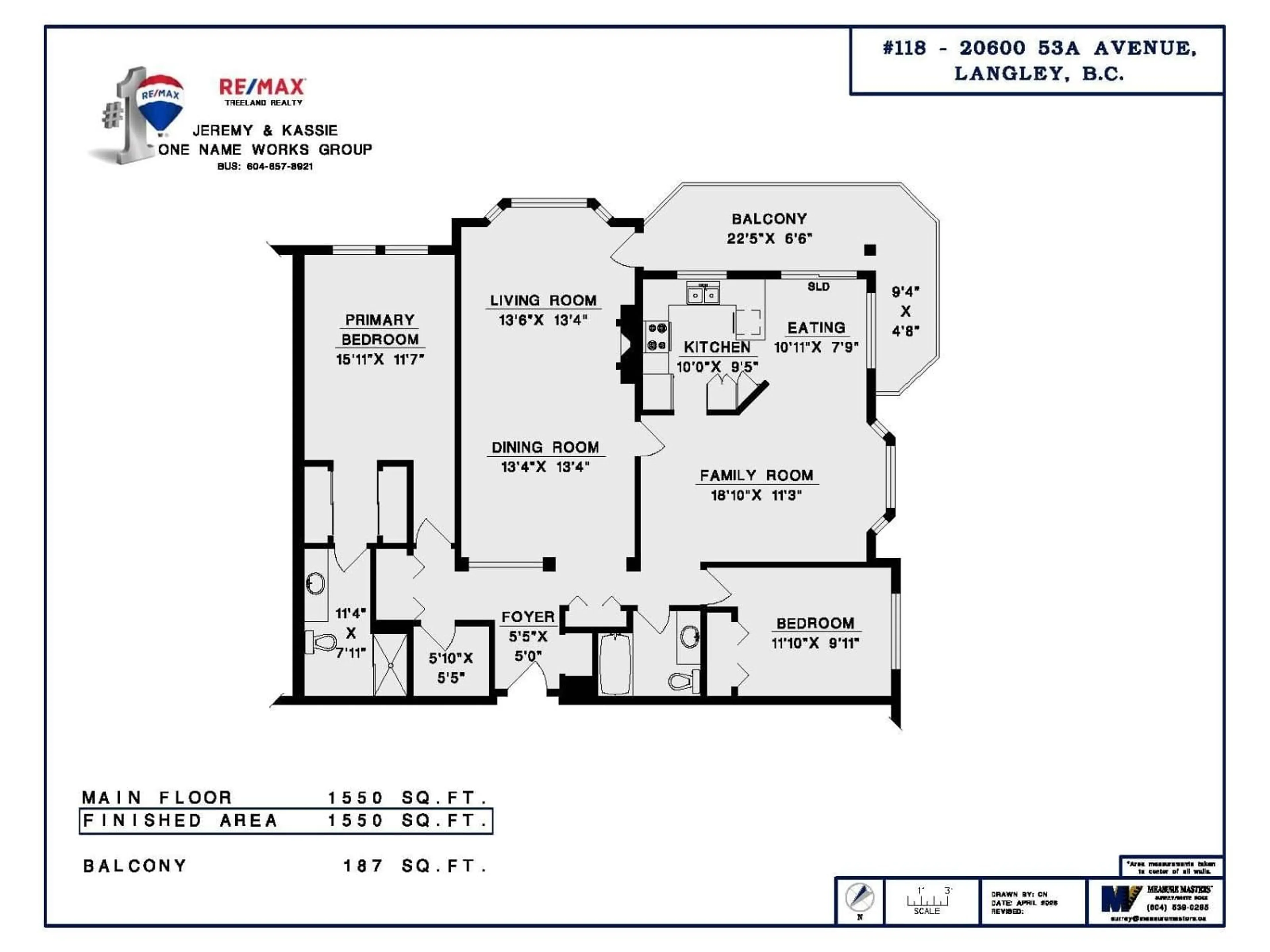 Floor plan for 118 - 20600 53A AVENUE, Langley British Columbia V3A8C2