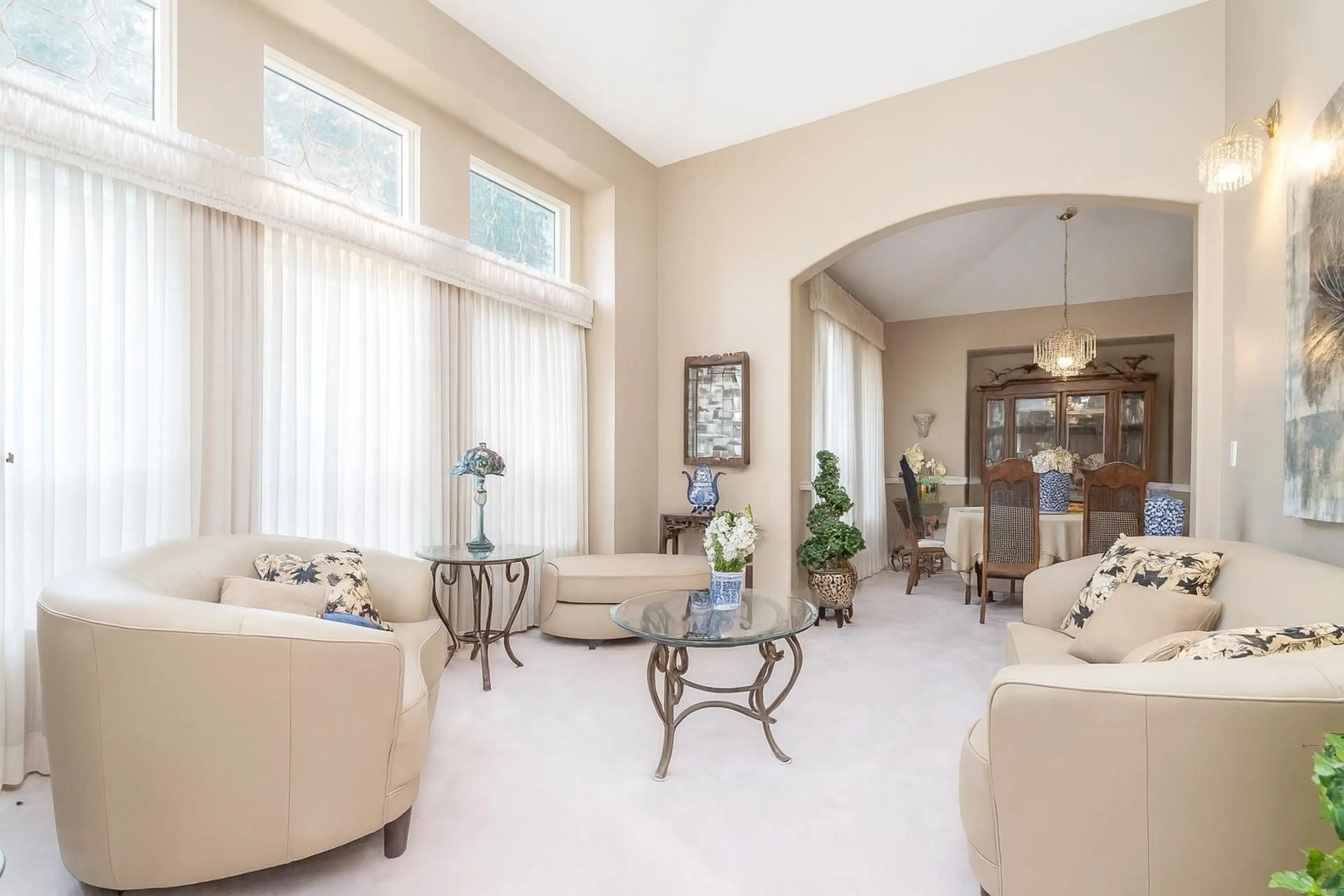 Living room with furniture, ceramic/tile floor for 6779 CHATEAU COURT, Delta British Columbia V4E3M7