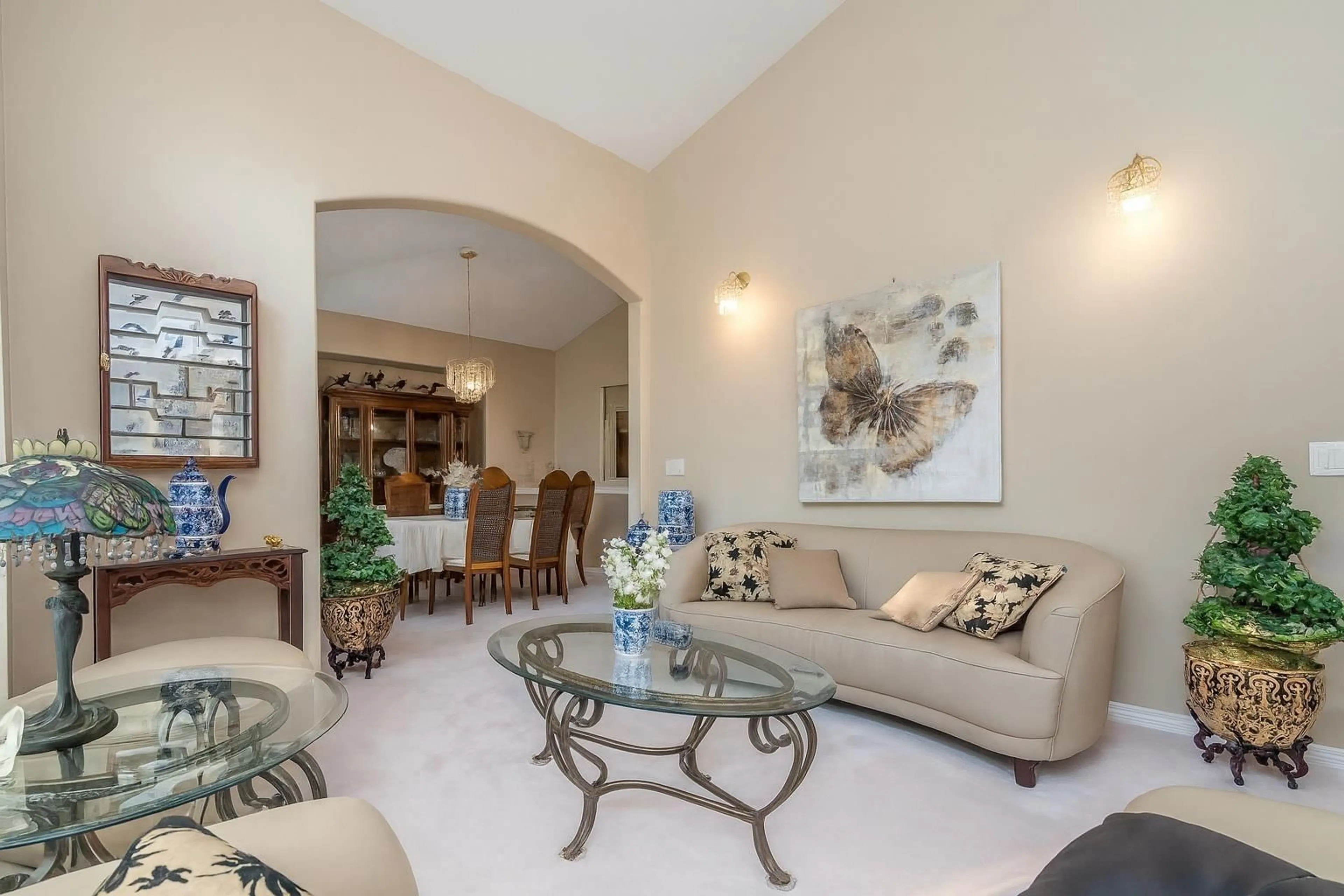 Living room with furniture, ceramic/tile floor for 6779 CHATEAU COURT, Delta British Columbia V4E3M7