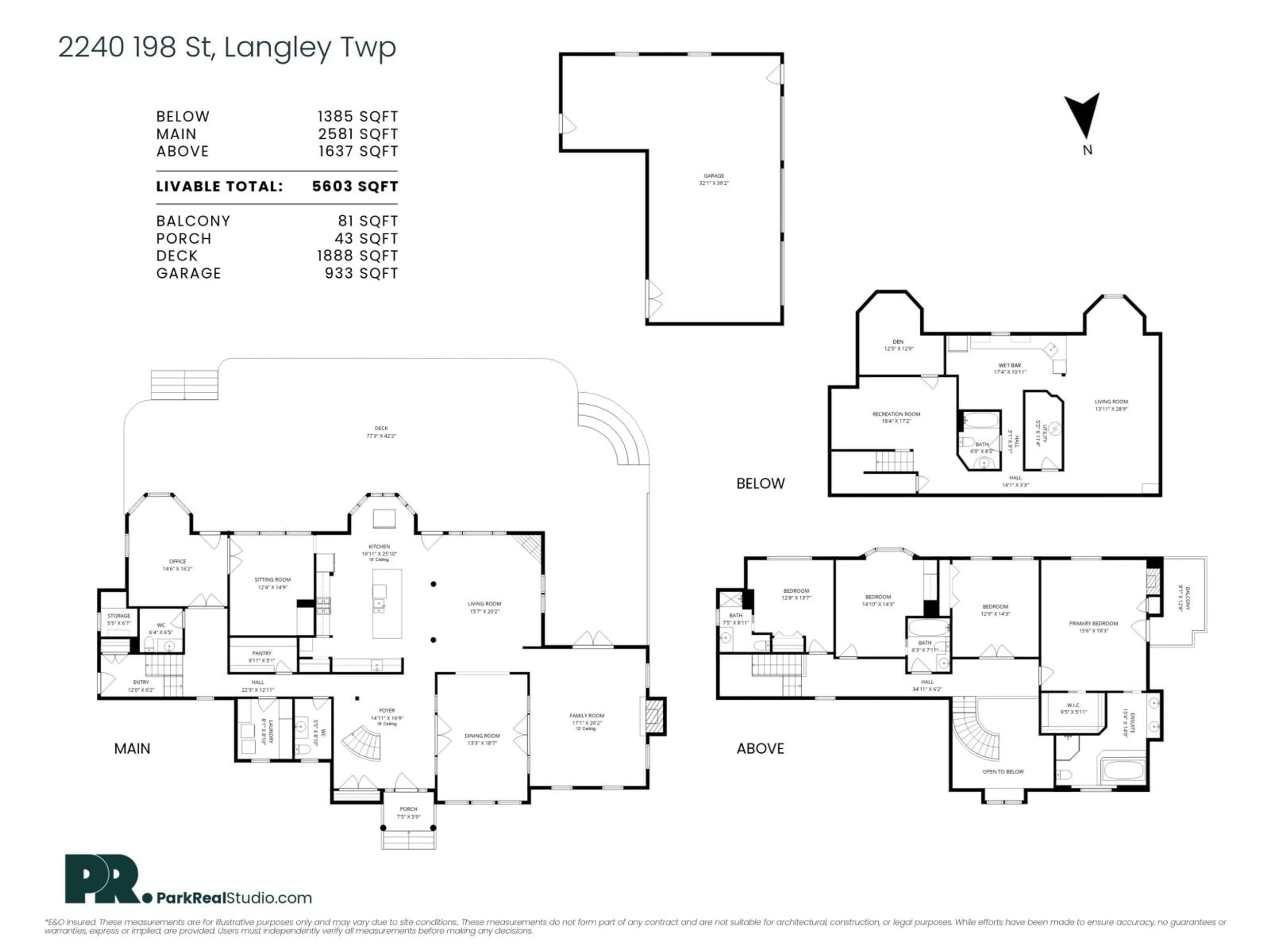 Floor plan for 2240 198 STREET, Langley British Columbia V2Z1Y8