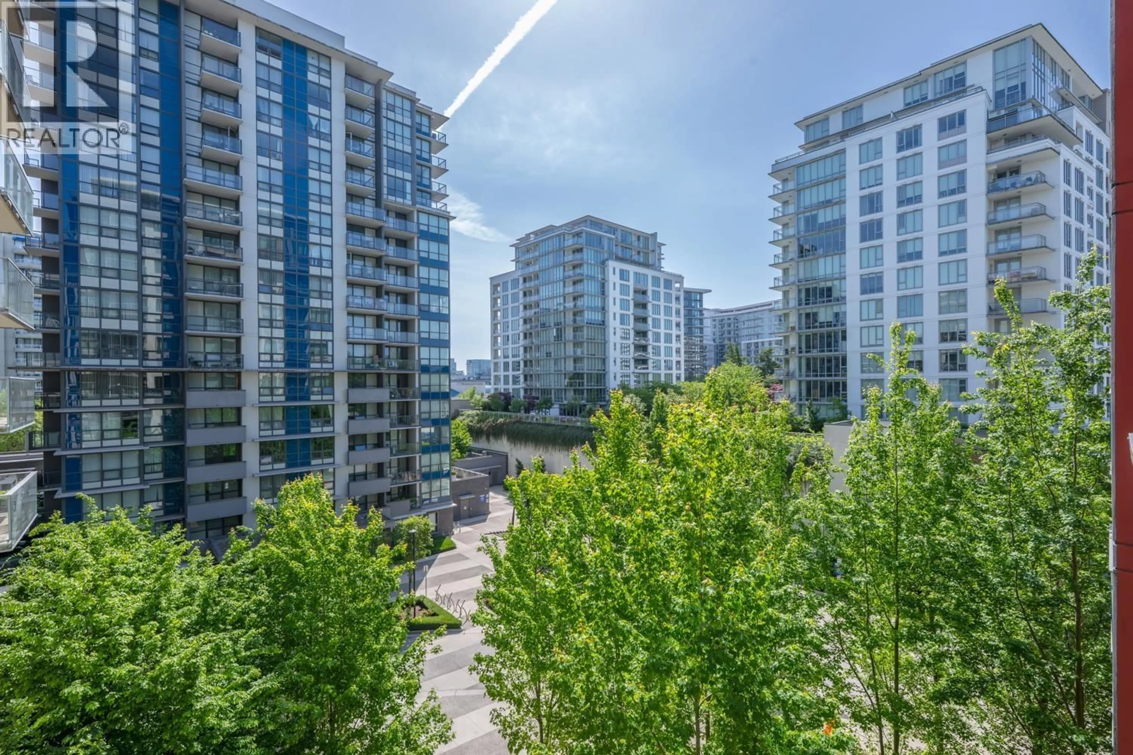 A pic from outside/outdoor area/front of a property/back of a property/a pic from drone, city buildings view from balcony for 709 - 7368 GOLLNER AVENUE, Richmond British Columbia V6Y0H9