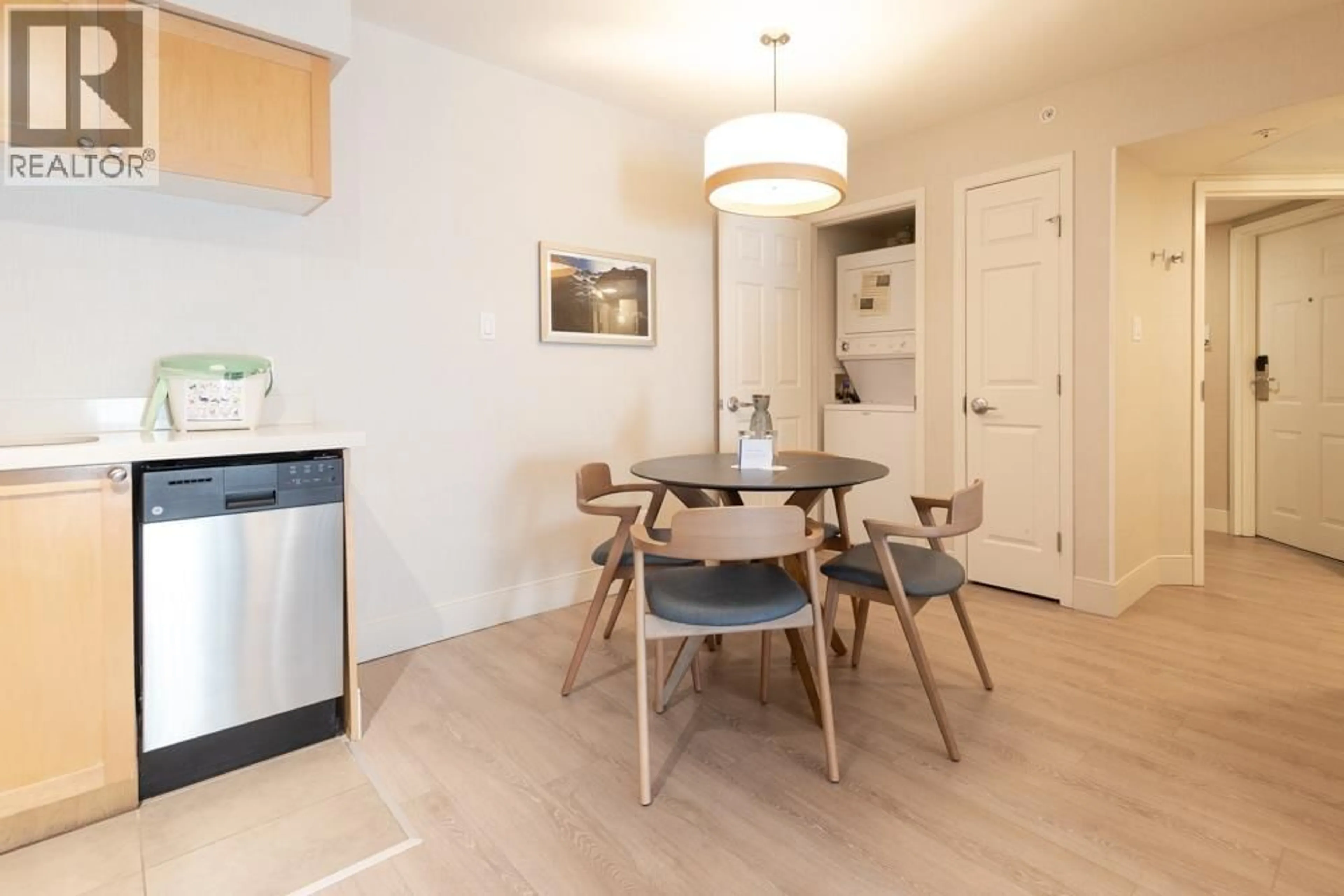 Dining room, wood/laminate floor for 1224 - 4308 MAIN STREET, Whistler British Columbia V8E1A9