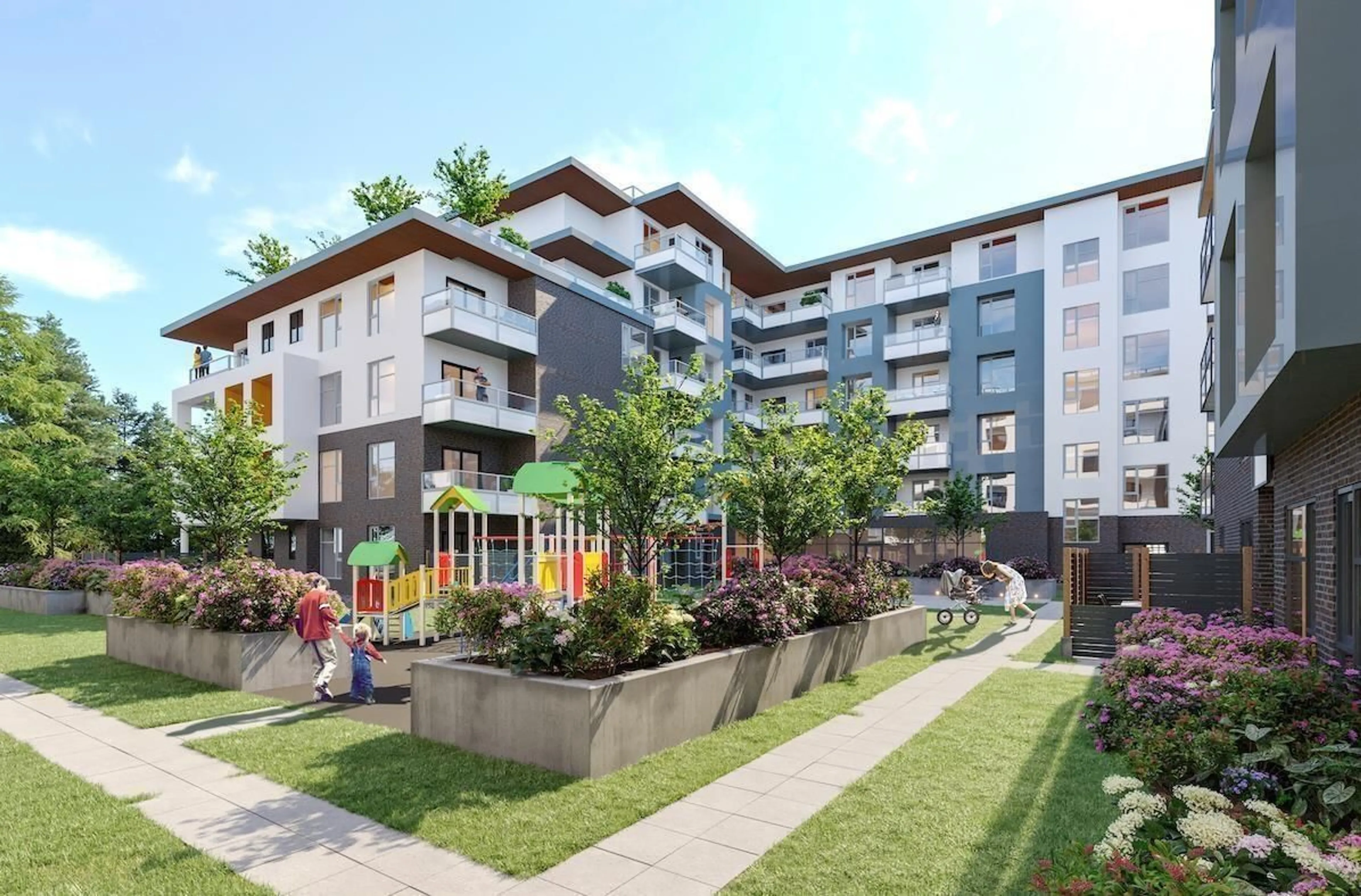 Patio, building for W213 - 10828 139A STREET, Surrey British Columbia V3R0H3