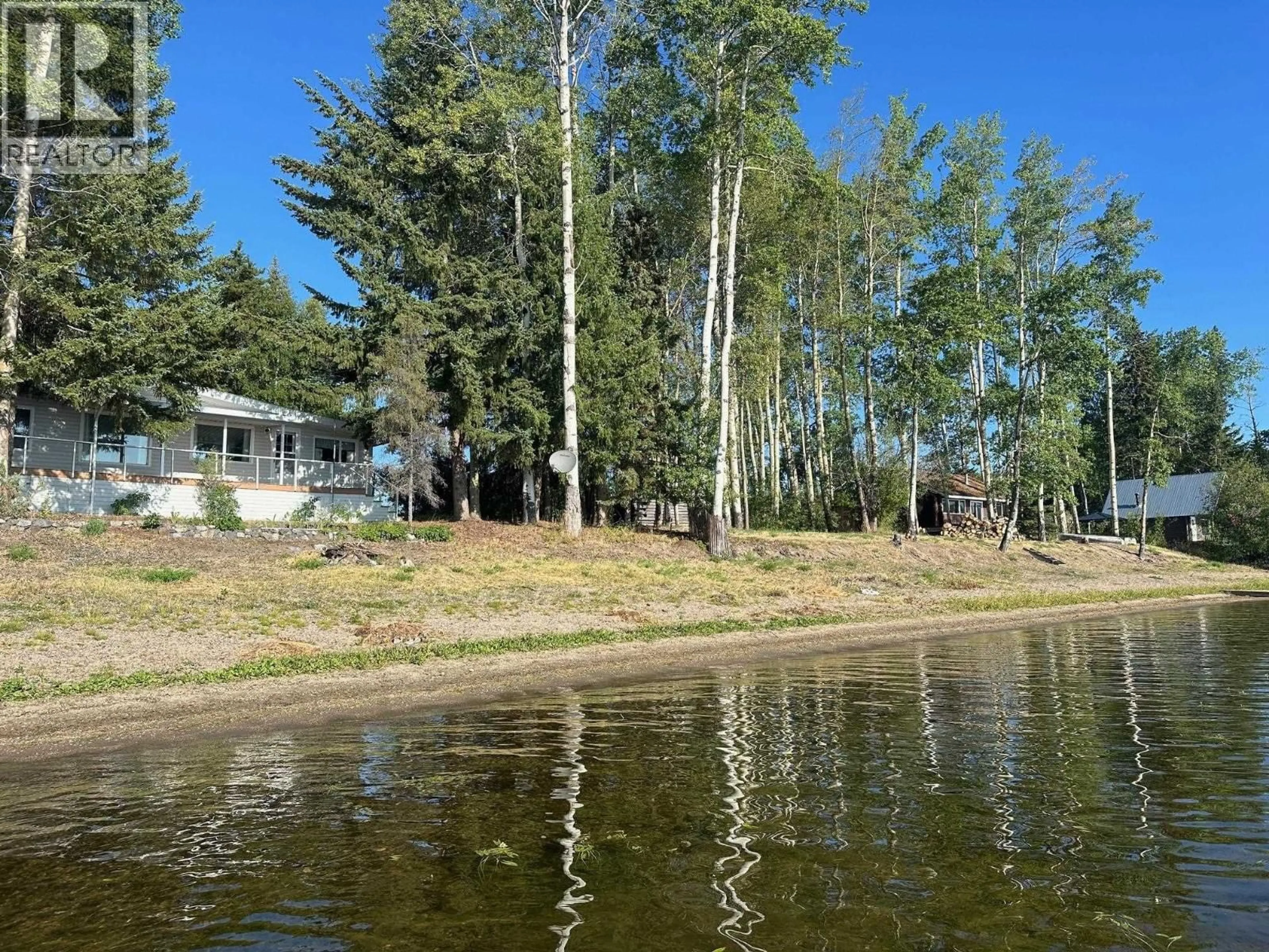 A pic from outside/outdoor area/front of a property/back of a property/a pic from drone, water/lake/river/ocean view for 8241 PETERSON ROAD, Fraser Lake British Columbia V0J1S0