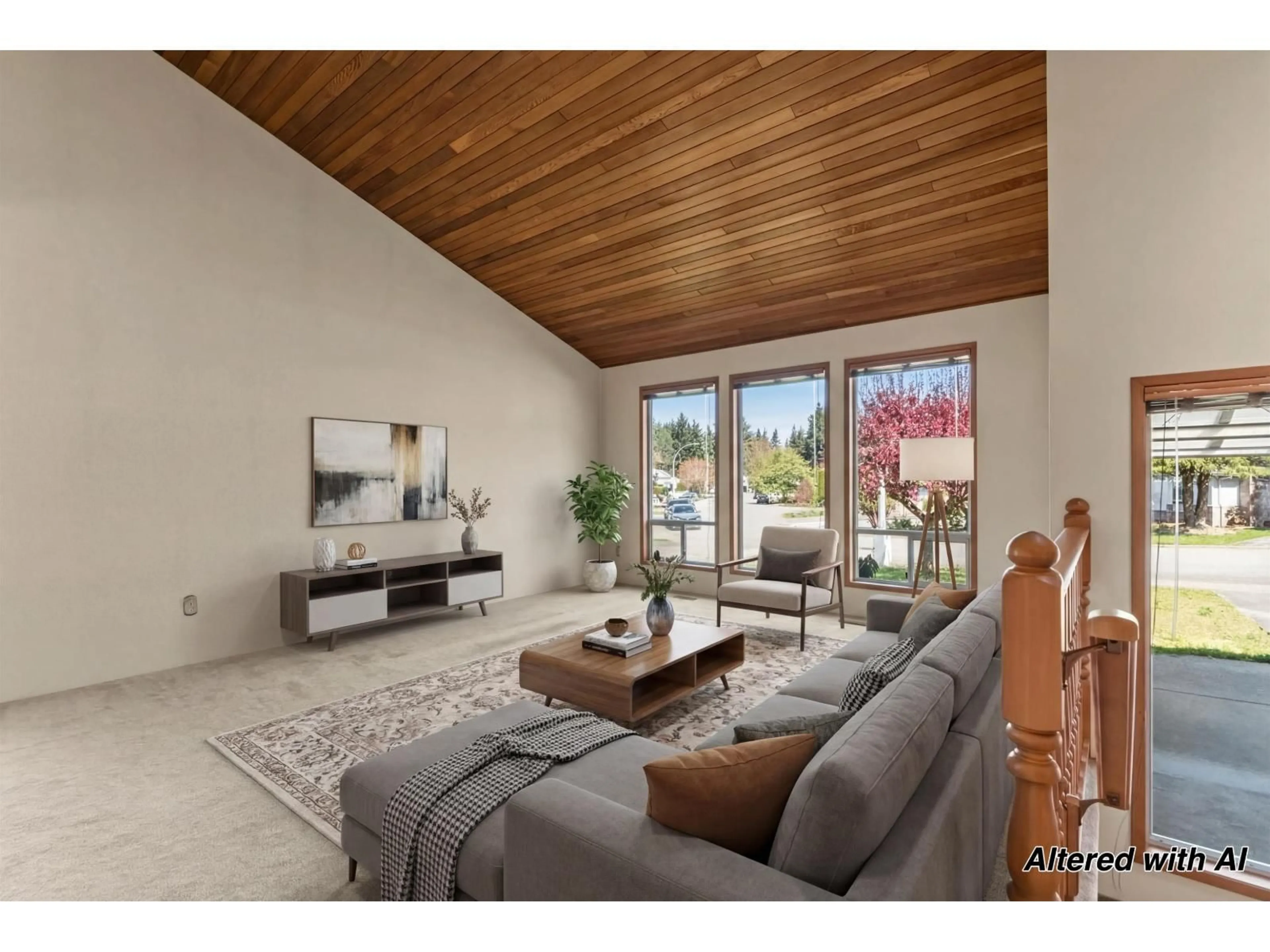 Living room with furniture, wood/laminate floor for 2834 GLENSHIEL DRIVE, Abbotsford British Columbia V3G1G7