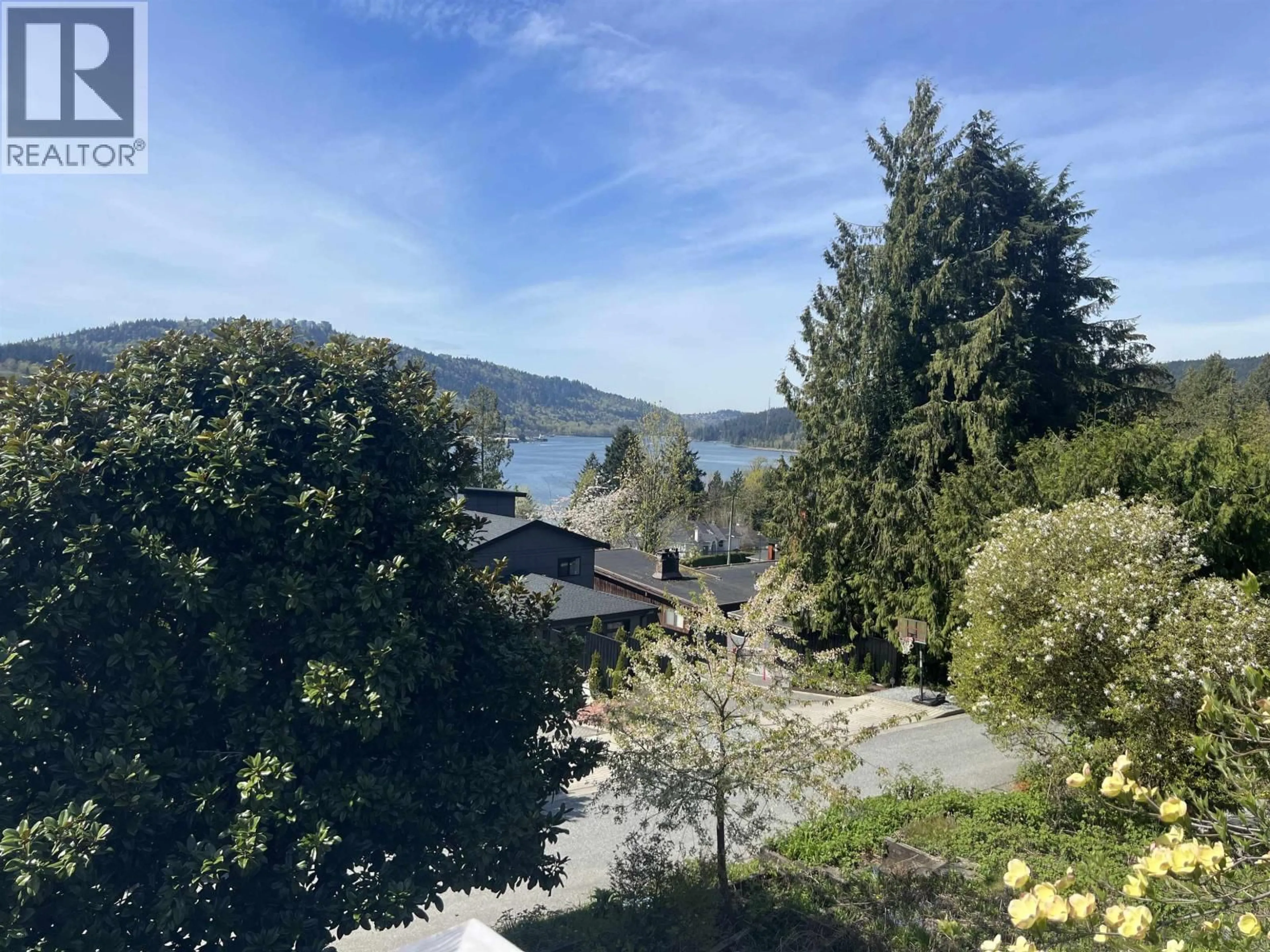 A pic from outside/outdoor area/front of a property/back of a property/a pic from drone, water/lake/river/ocean view for 120 APRIL ROAD, Port Moody British Columbia V3H3M5