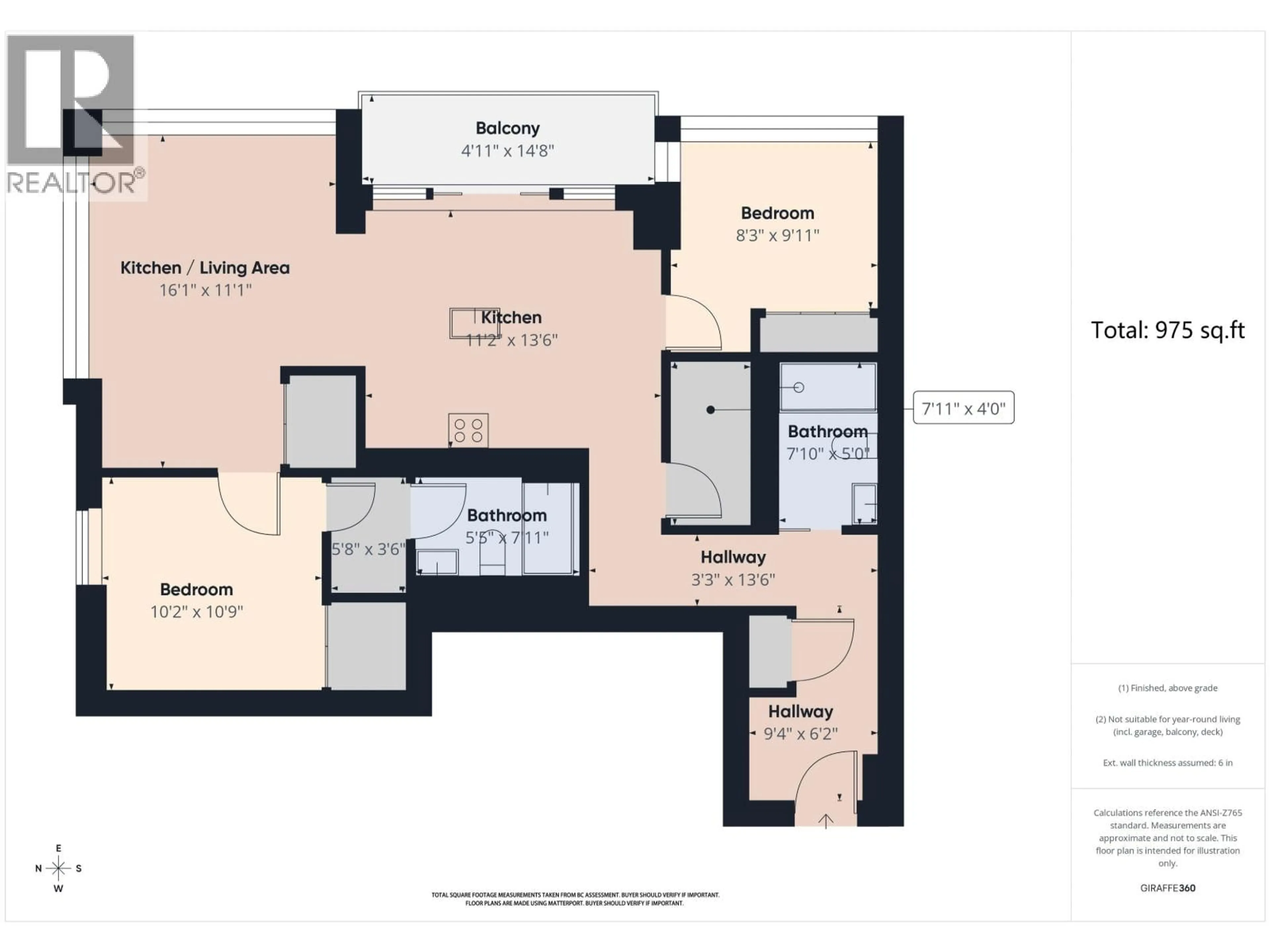 Floor plan for 404 - 5289 CAMBIE STREET, Vancouver British Columbia V5Z0J5