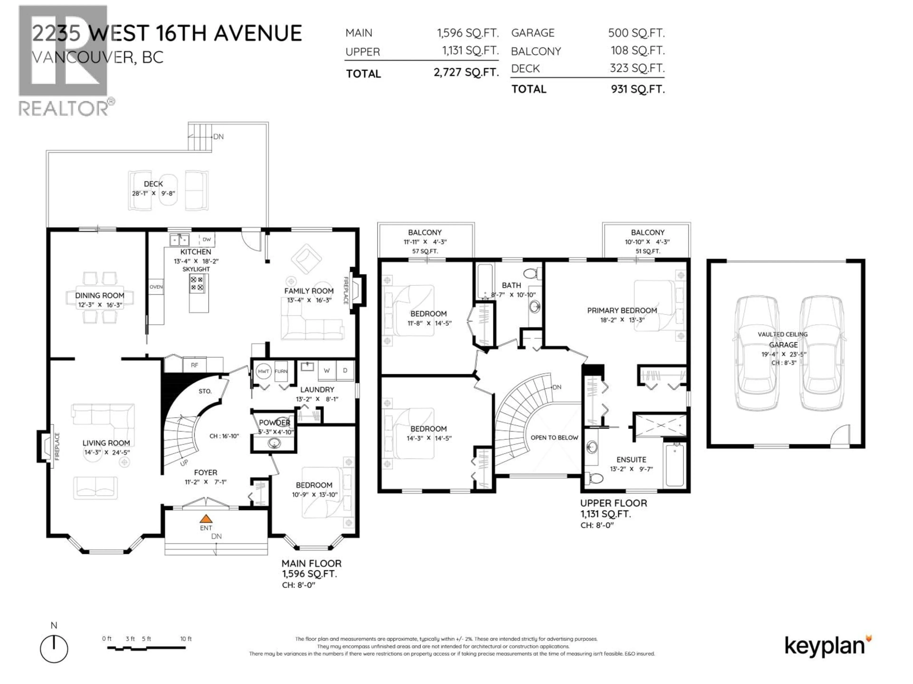 Floor plan for 2235 16TH AVENUE, Vancouver British Columbia V6K3B4