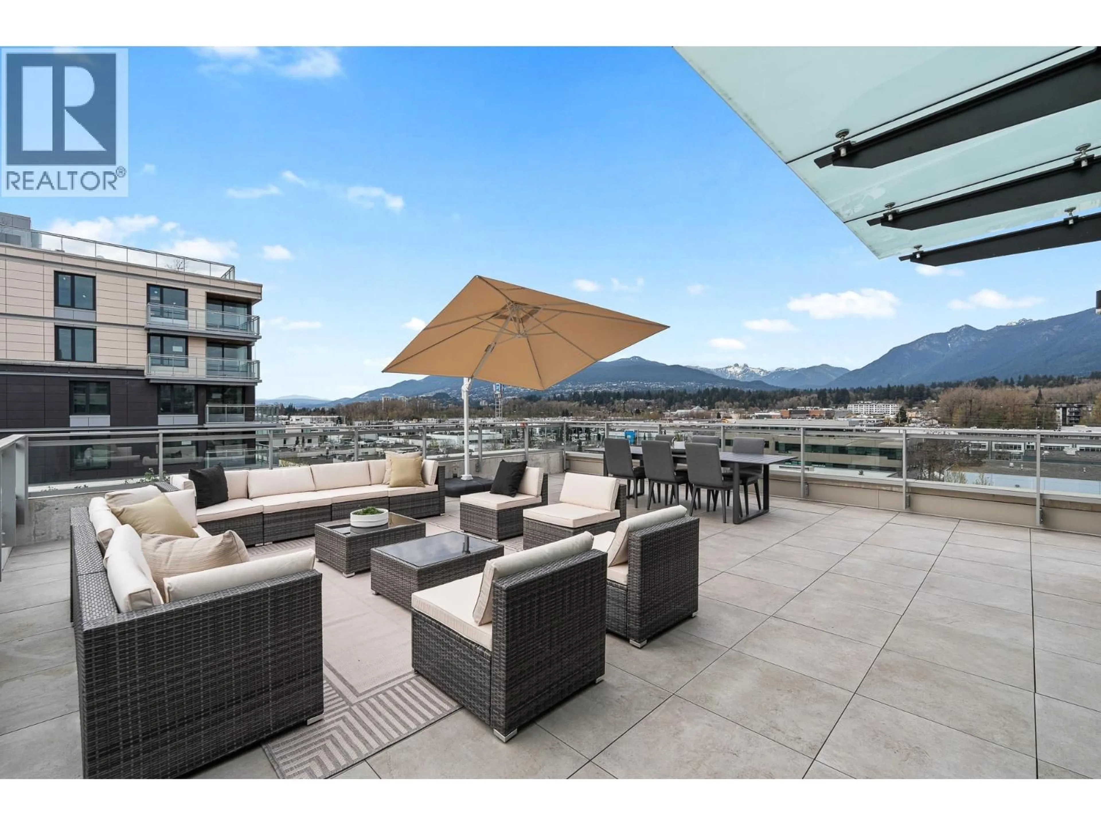 Patio, mountain view for 703 - 755 HARBOURSIDE DRIVE, North Vancouver British Columbia V7P0G1