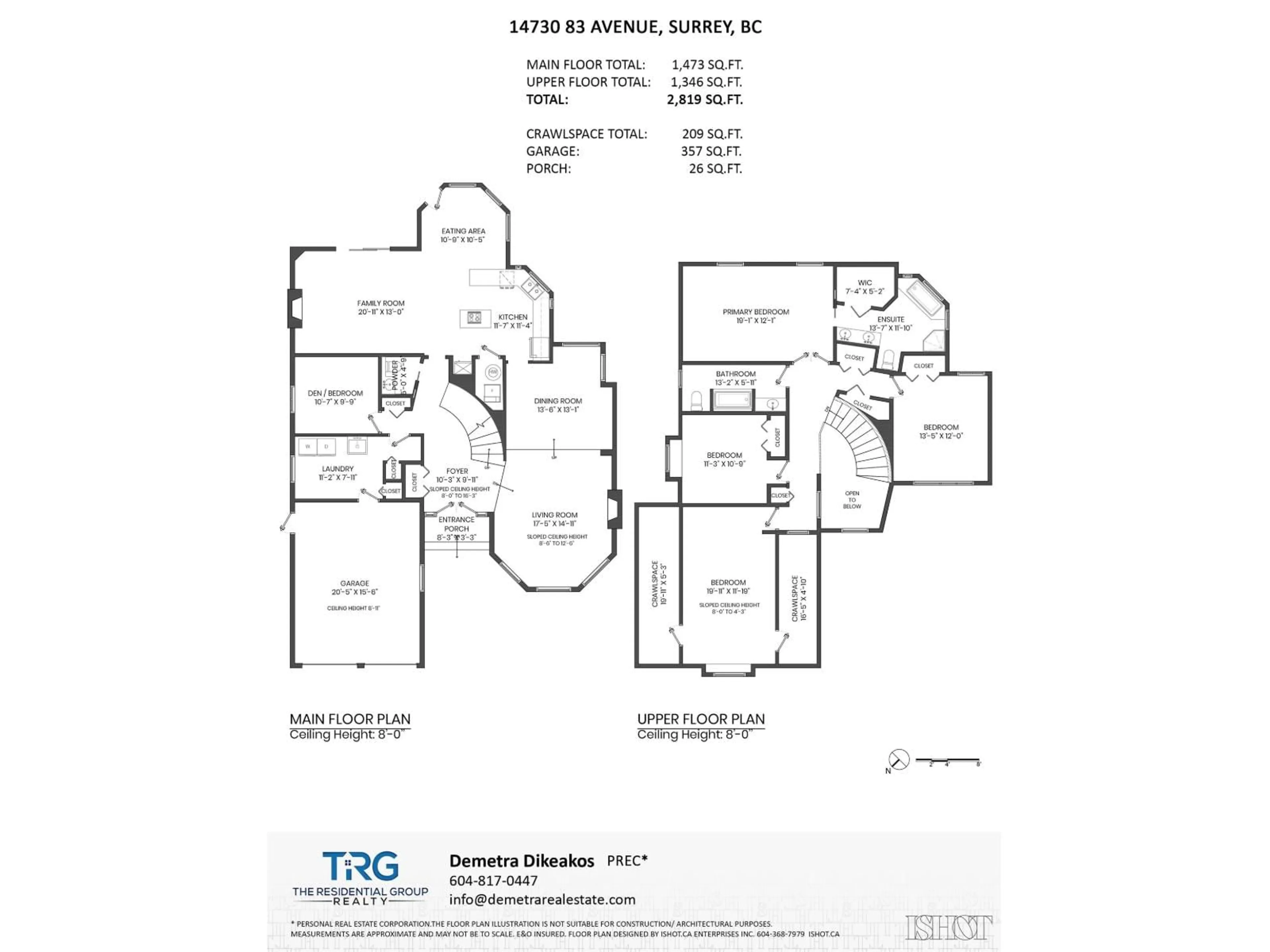 Floor plan for 14370 83 AVENUE, Surrey British Columbia V3W0V7